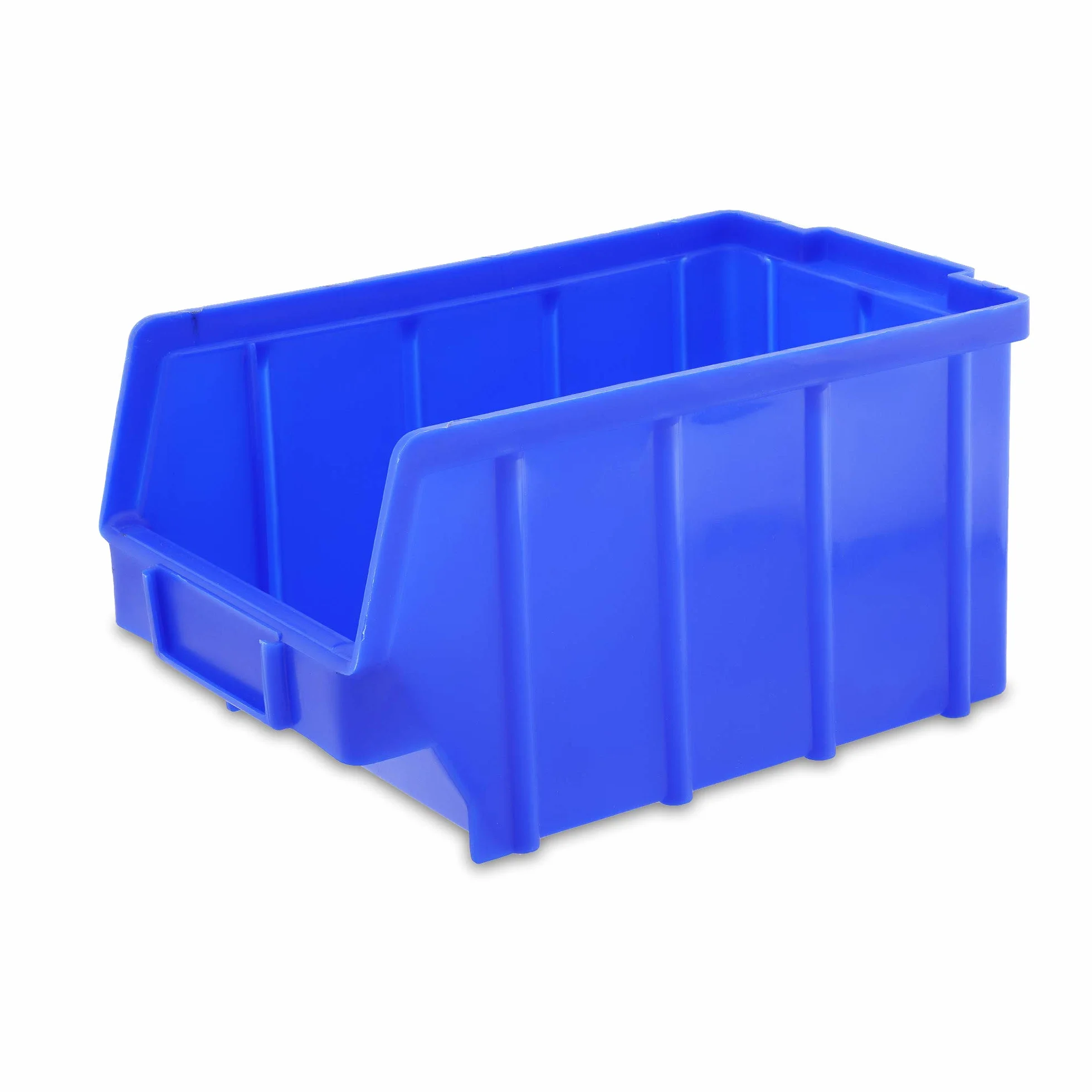 Scatole impilabili blu misura 3 145x248x127 mm portaoggetti per scaffale