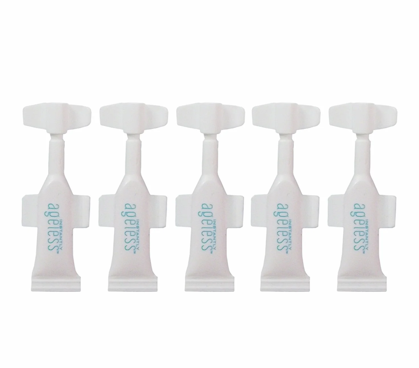 Instantly Ageless, cosmetico anti-età, 5 flaconcini da 0,6 ml di potente microcrema anti rughe, ravviva la pelle e minimizza l'aspetto delle linee sottili.
