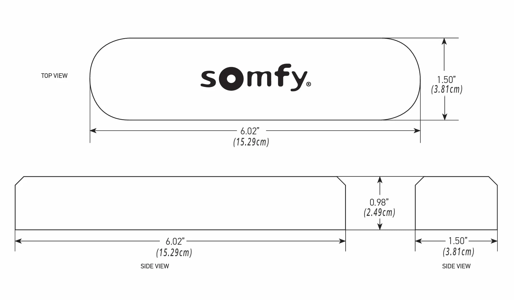 SOMFY Sensore Eolis RTS Wirefree Rileva Oscillazioni Tenda