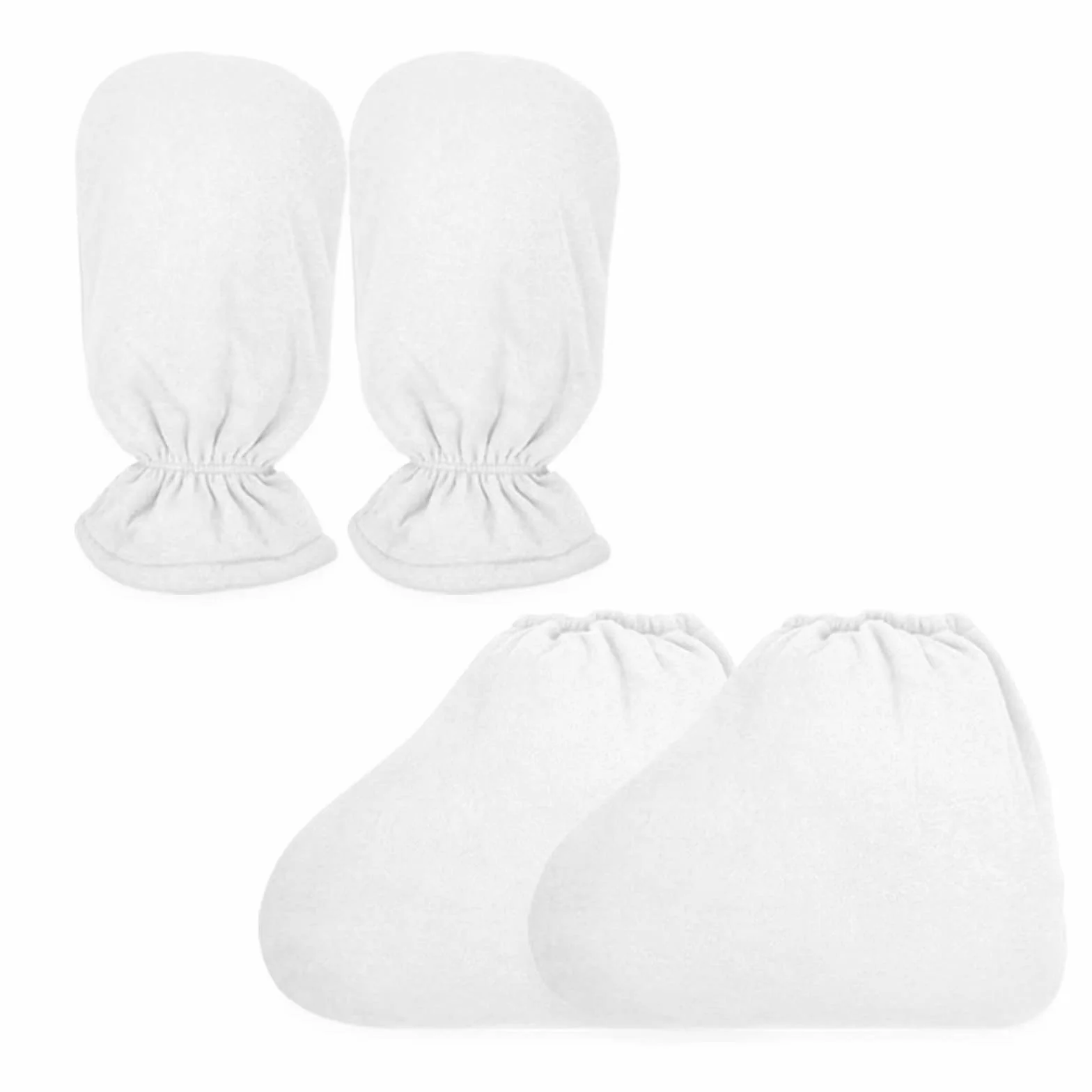 Guanti in paraffina per mani e piedi (Bianco)