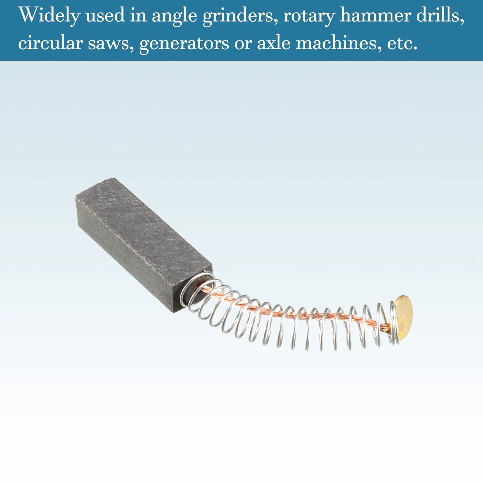 QUARKZMAN Spazzola di Carbone 20mm x 6mm x 5mm 2pz Ricambio per Utensili Elettrici