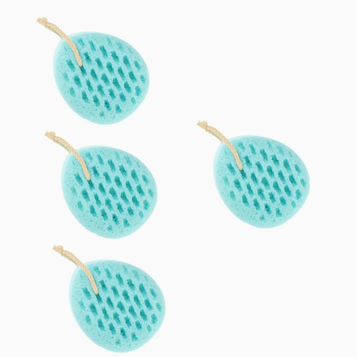minkissy 4pezzi Spugna Da Bagno Esfoliante Morbida e Riutilizzabile Scrubber Per Corpo Massaggio Delicato e Pulizia Della Perfetta Per Adulti Fruttato