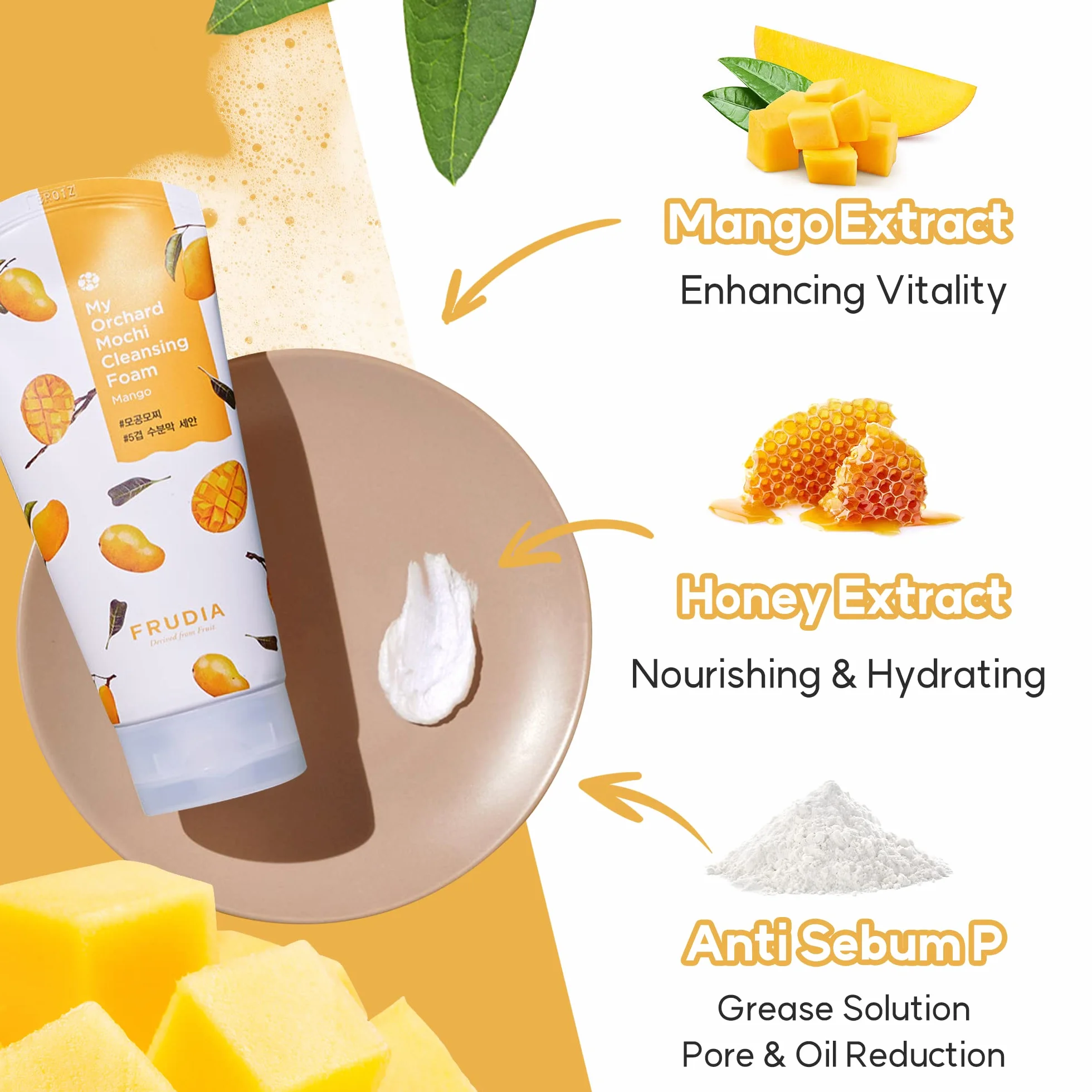 My Orchard Mochi Cleansing Foam Mango
