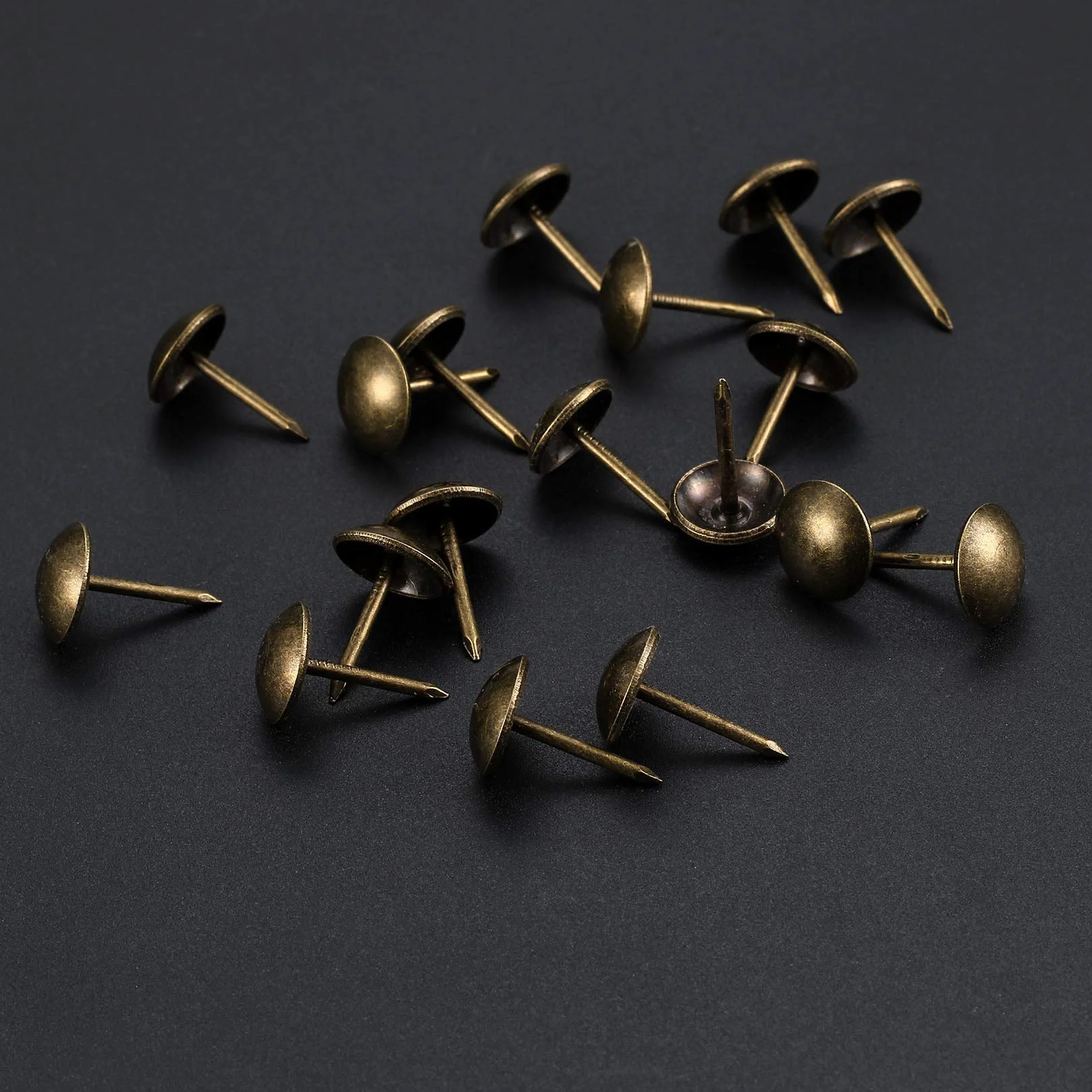 Chiodi Tappezzeria Bronzo Antico 200 Pezzi Puntine Decorative 11x17 mm per Mobili