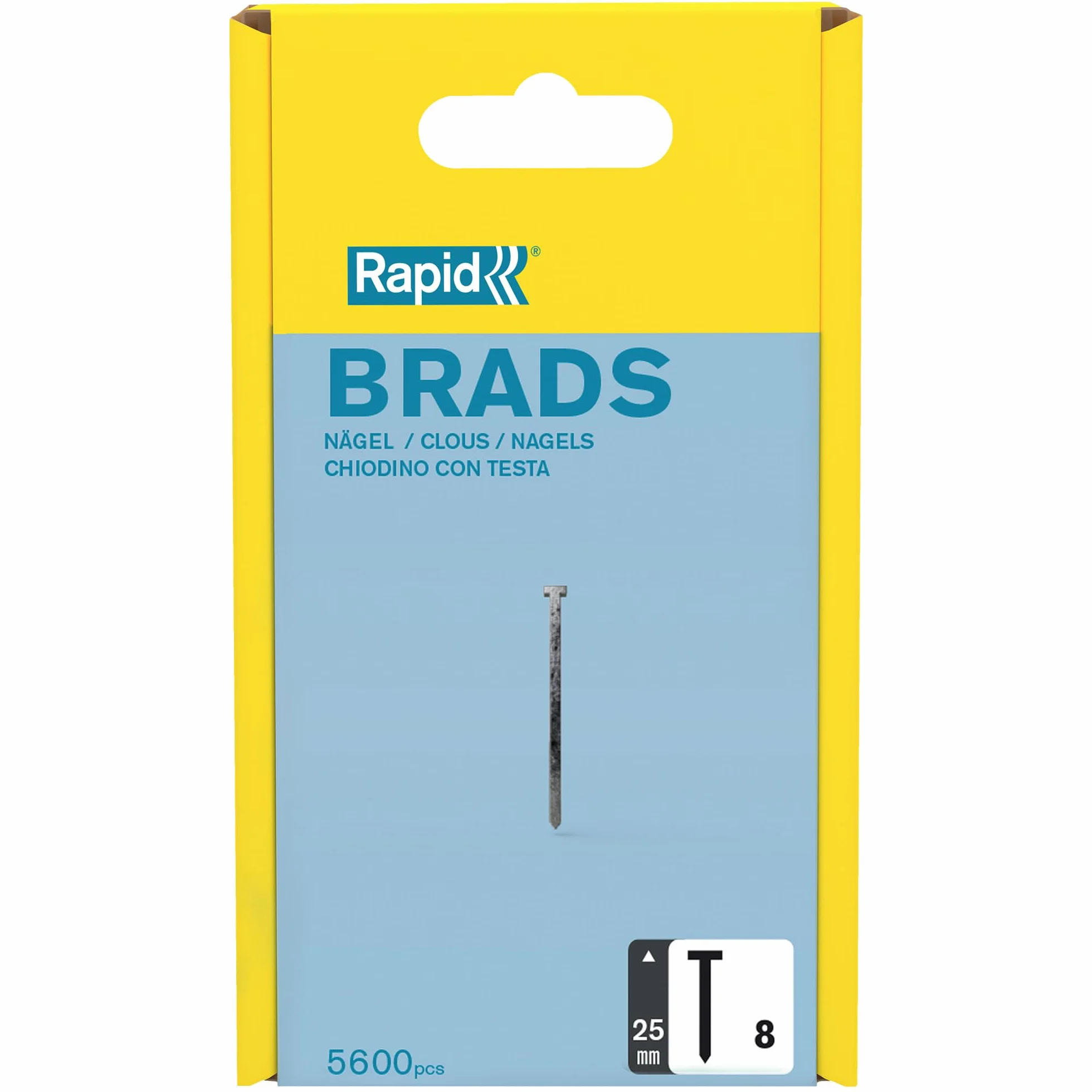 Rapid No. 8 Chiodi 25 mm 5600 pcs Acciaio