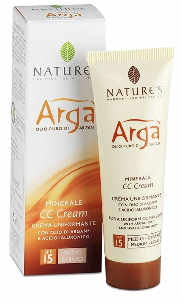 Bios Line - Bios Line Argà Minerale CC Crema Viso Uniformante Medio Chiara 50ml - 933061879