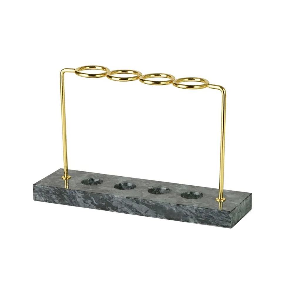 Organizzatore di trucco Porta pennelli di lusso leggero, struttura in ferro, tavolo da toeletta in marmo, espositore for pennelli for trucco, matita for sopracciglia, eyeliner espositore cosmetico