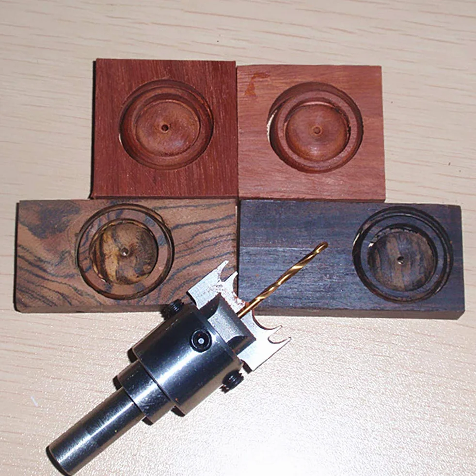 Creatore di Anelli Spessi in Legno Punta da Trapano Multifunzionale Acciaio Rapido