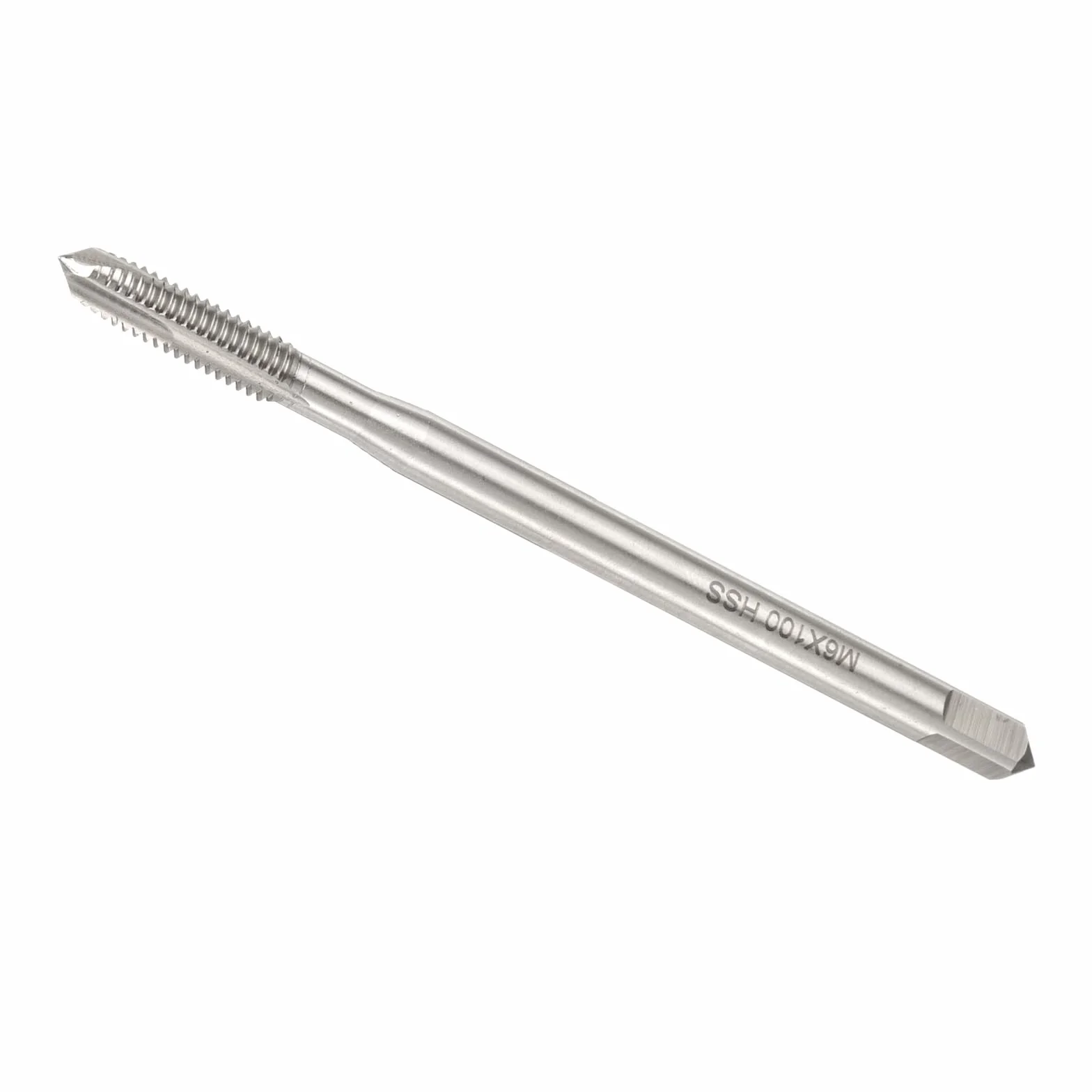 QUARKZMAN Maschio a spirale metrico M6 x 1 H2 100mm utensile filettatura acciaio ad alta velocità