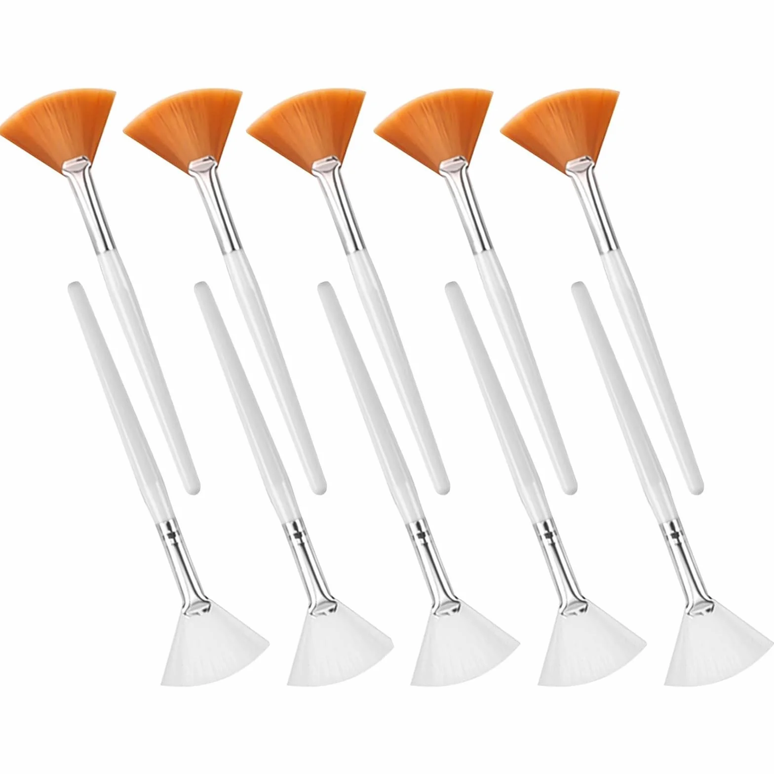 10 pennelli per il viso, pennello a ventaglio, applicatore estetista, pennello per donne e ragazze, make up push on mud Cleansing Face