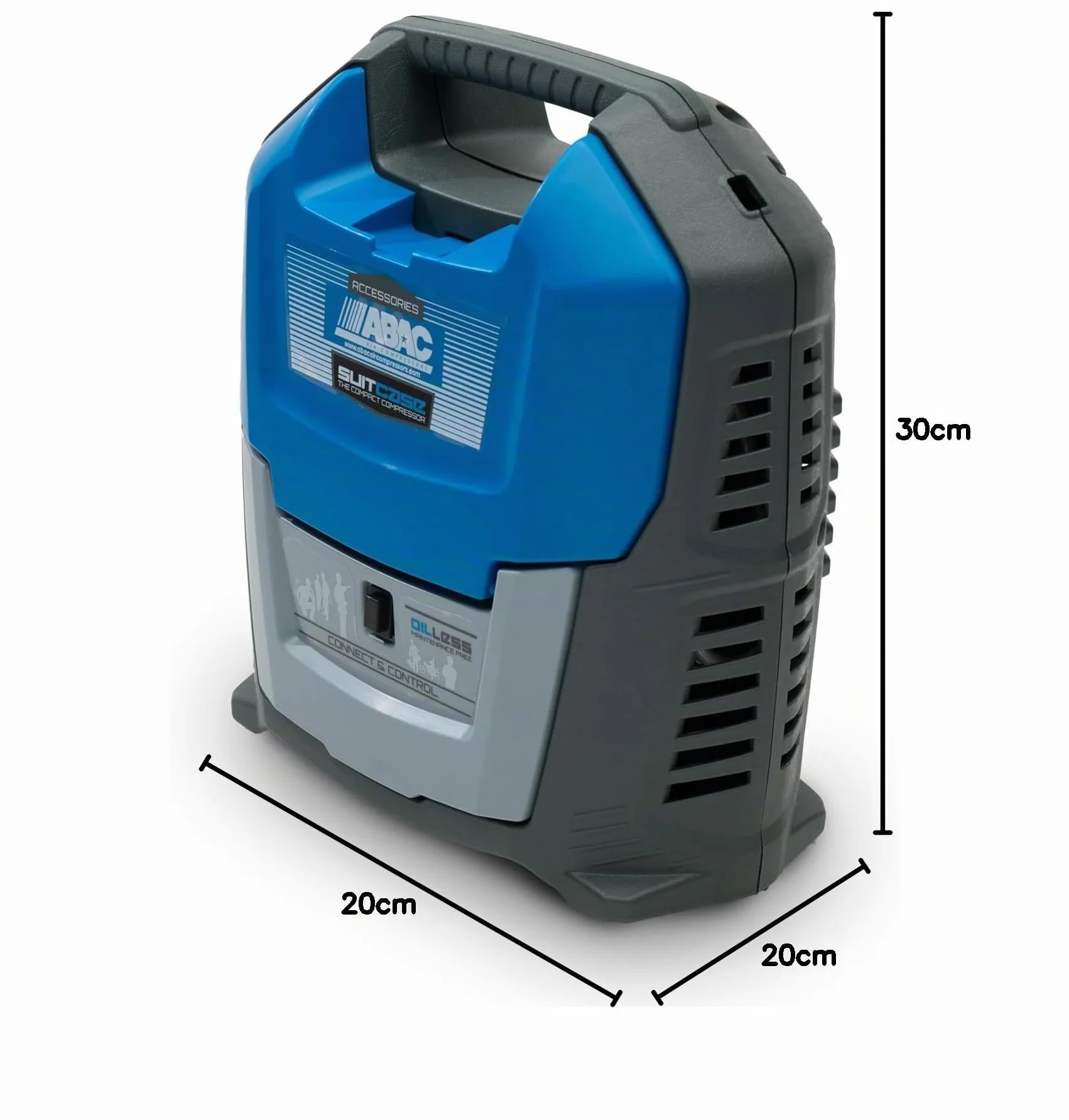 ABAC Compressore d'Aria Portatile 8 Bar 1.5 CV Oil-Free