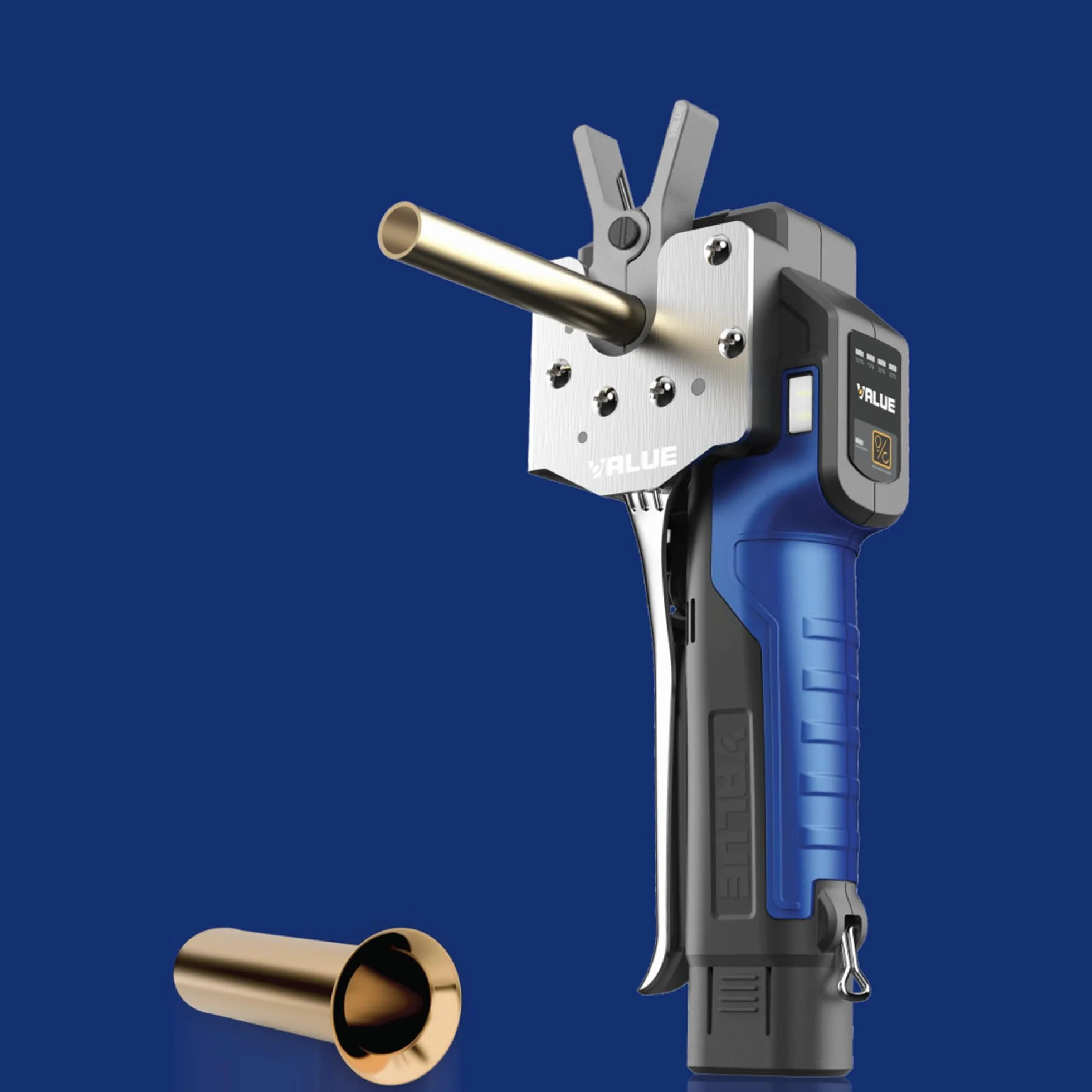 Cartellatrice Elettrica a Batteria per Tubi in Rame Ø 1/4″-3/4″