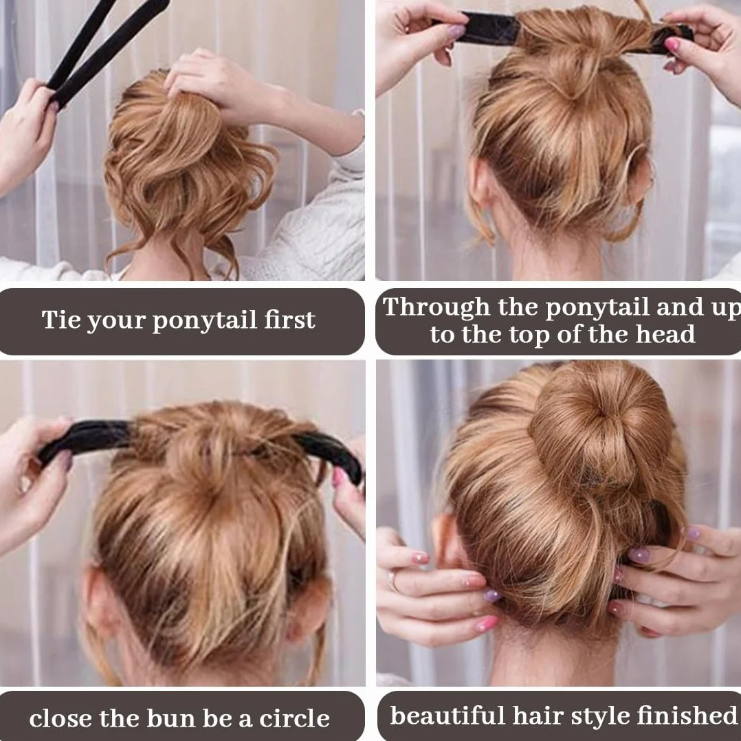 5 Pezzi Chignon Facile Per Capelli Chignon Bun Maker, Fashion Hair Styling Clip Hairstyle DIY Tool per Ragazza Donne