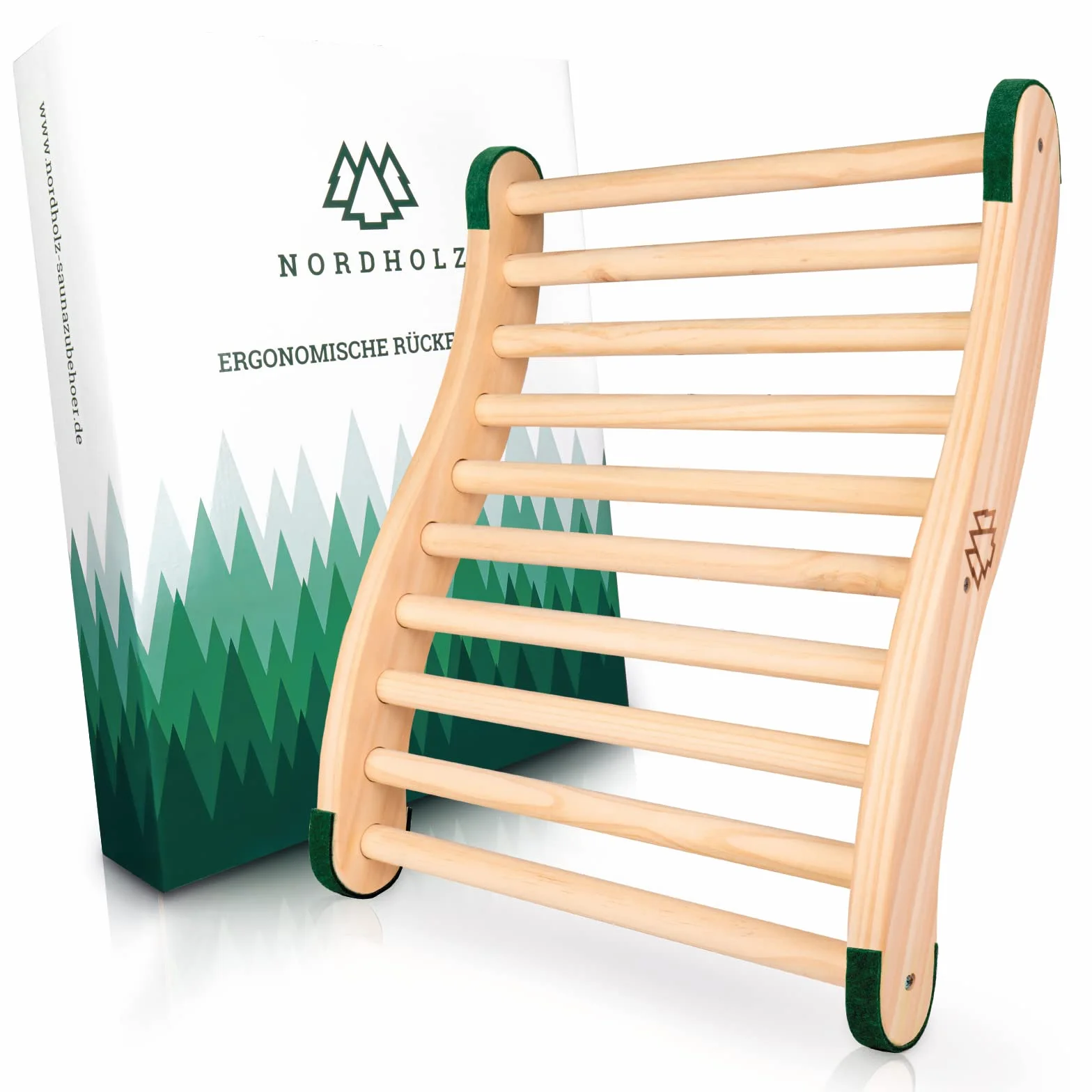 Schienale ergonomico per Sauna in Abete Nordico 100% – Accessorio per Cabina a infrarossi