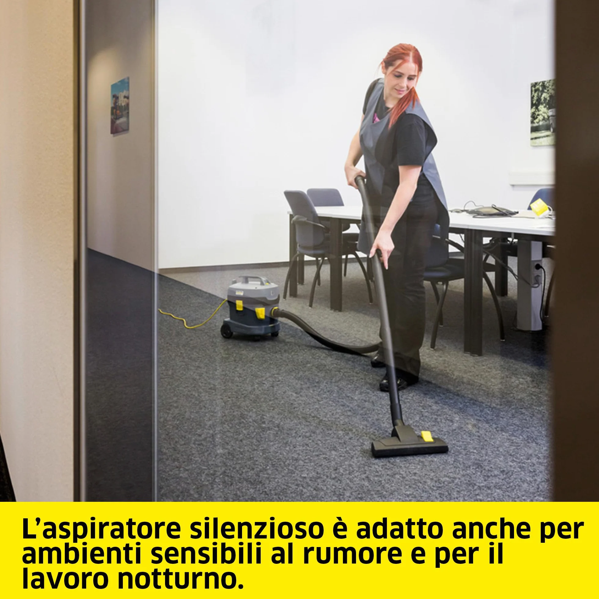KÄRCHER aspirapolvere professionale T 11/1 Classic, 11 l, 850 W, 61 dB(A), 3,9 kg, 7,5 m, cestello filtro permanente