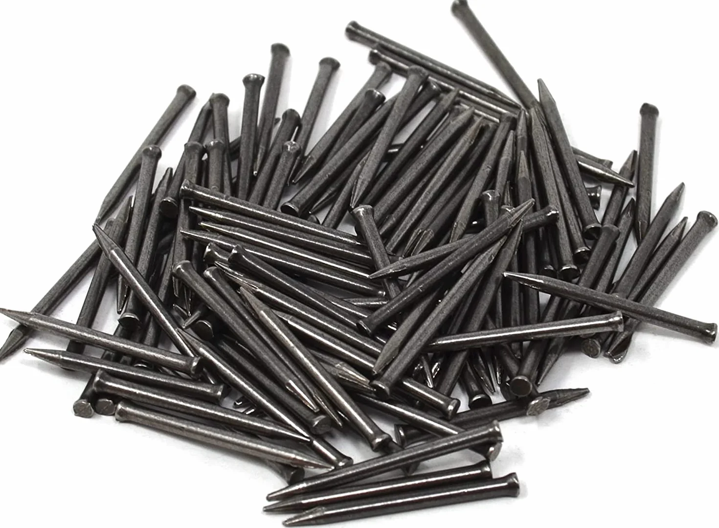 Perni in acciaio per battiscopa 1,5 x 25 mm testa piatta 100 pezzi