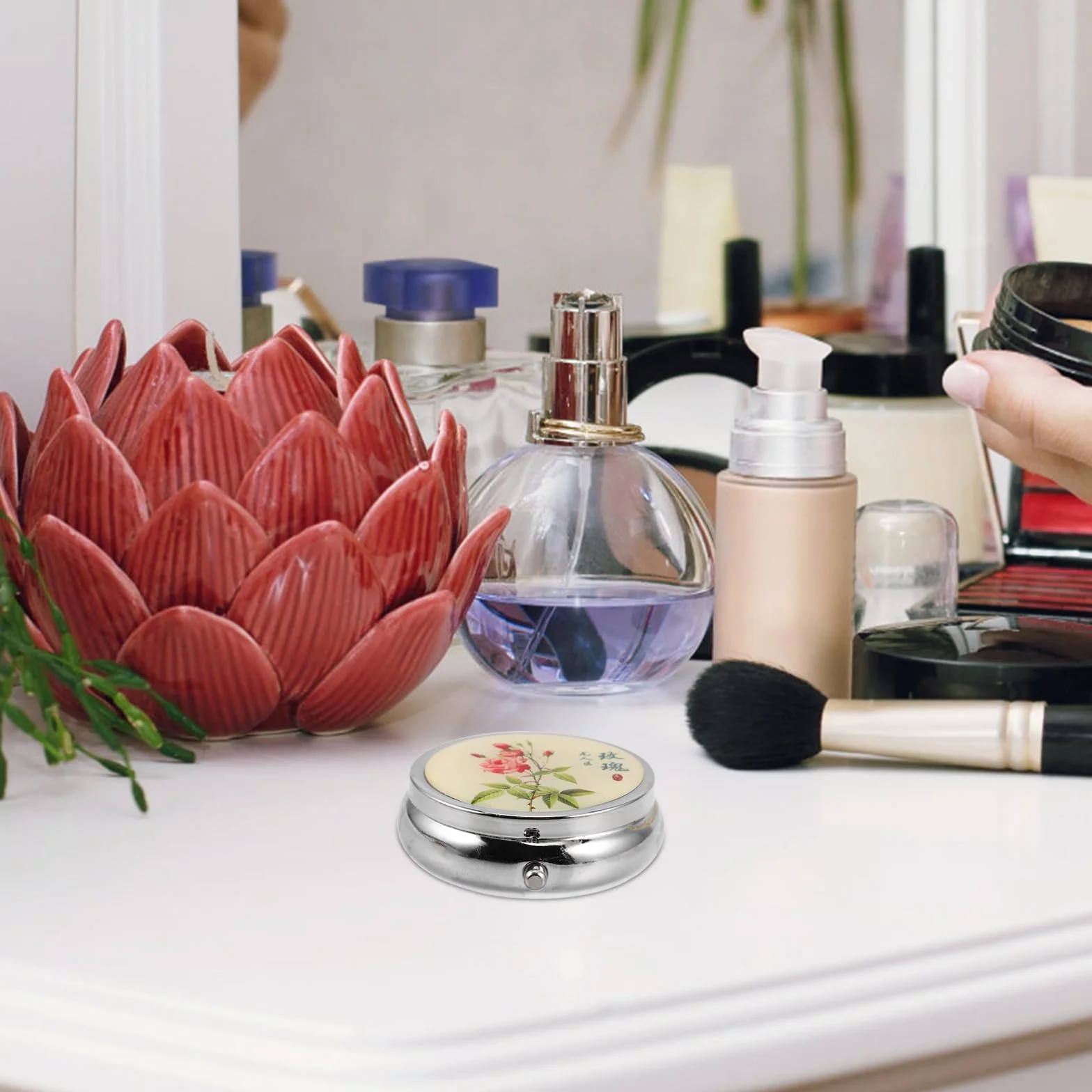 Healvian Profumo alla Rosa Solido da 12g per Donne, Balsamo Portatile Fragranza Delicata e Persistente per Pelle e Vestiti