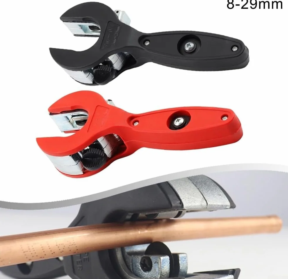 Tagliatubi a cricchetto per tubi 8-29 mm acciaio inossidabile rame rosso