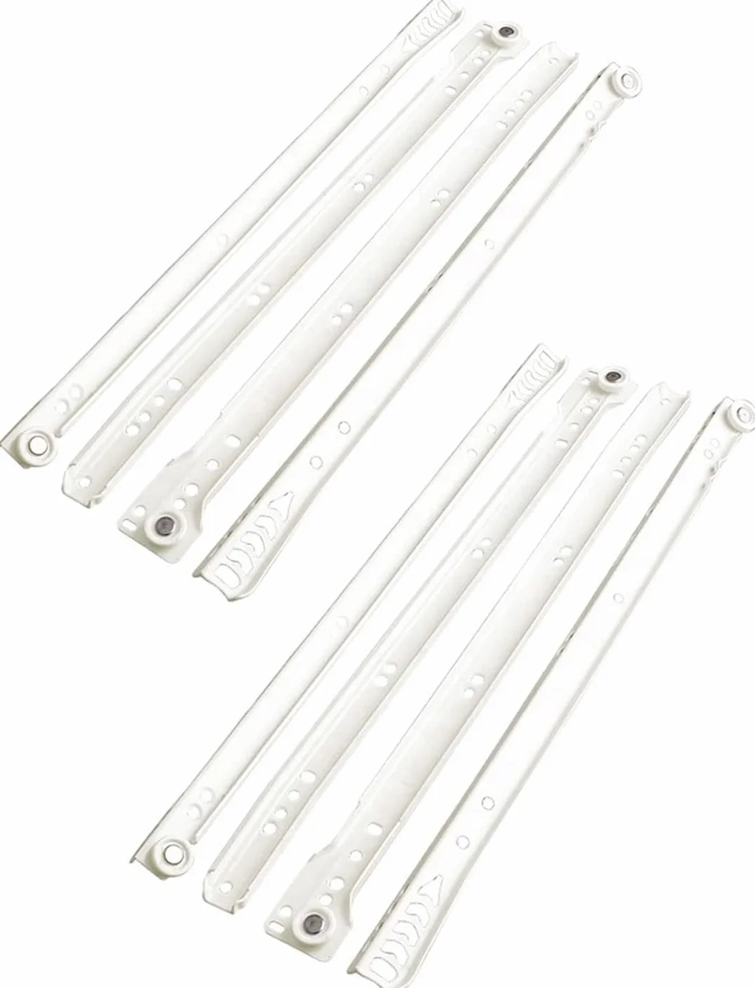 KIT Guide per Cassetti Scorrevoli 60 cm Bianche Confezione da 2 Coppie