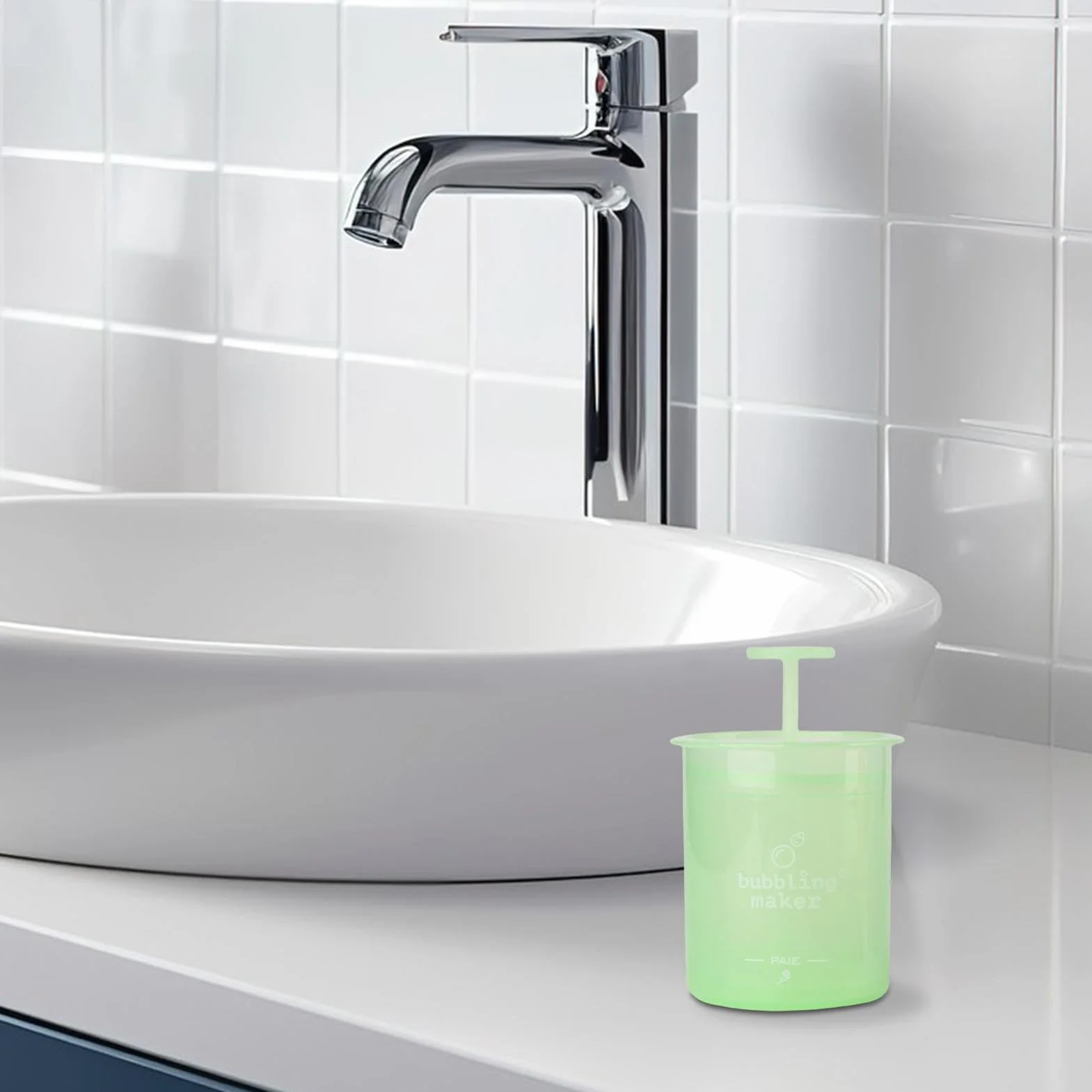 Schiumatore per sapone, Schiumatore detergente, Bottiglie schiumogene per la pulizia del viso Bubble Foamer, Strumento ergonomico per la pulizia del viso, creatore di schiuma detergente per la cura de