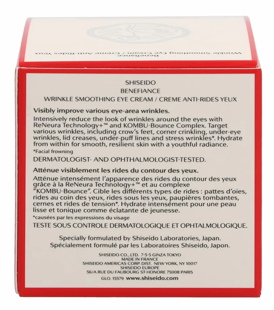 Shiseido Synchro Skin Bnf W Smoothing Eye Cream, Novita', 15 Millilitri, ‎10 x 11 x 12 cm, 0.03 grammi