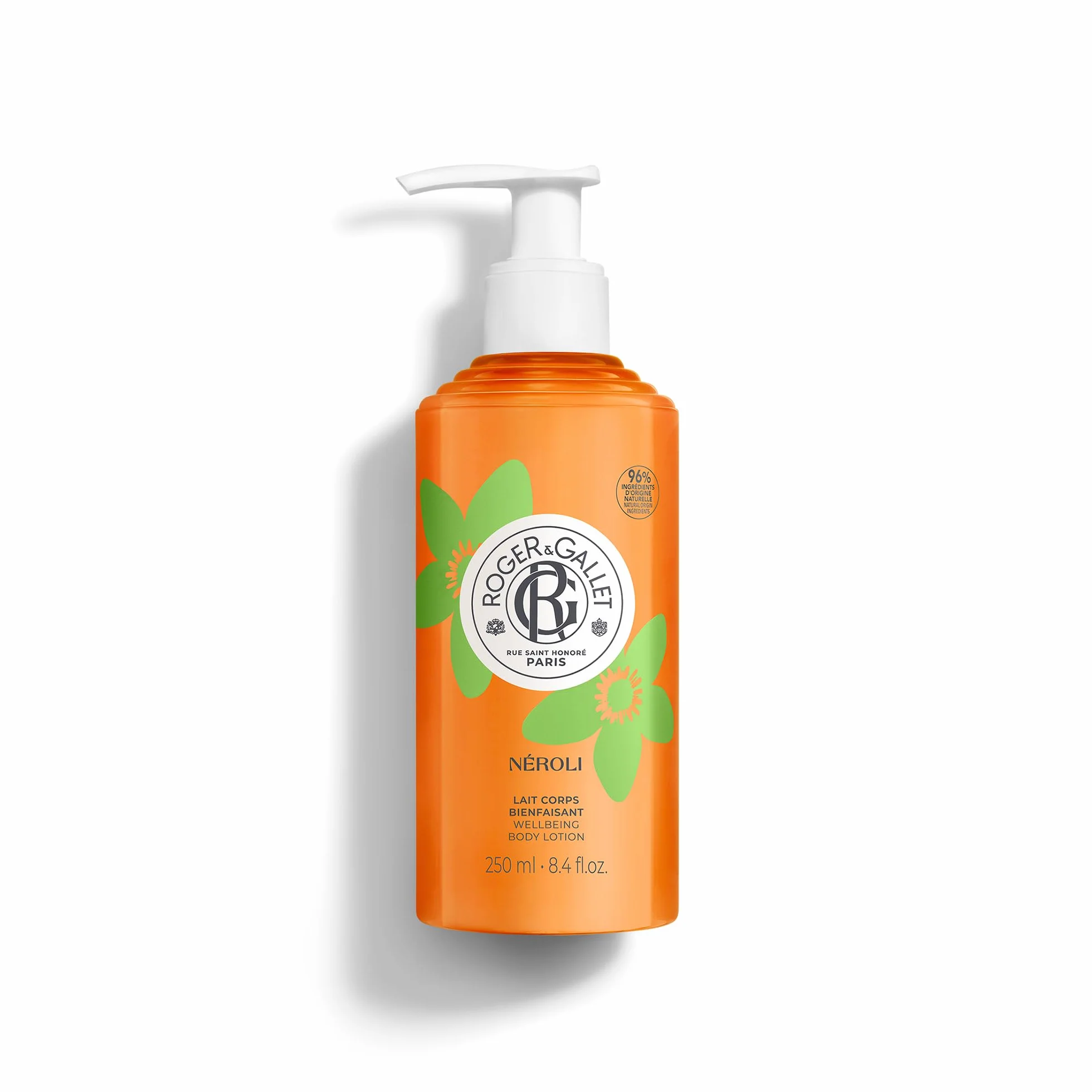 Roger&Gallet - Neroli - Latte Corpo Rilassante - Fiore d'Arancio - Idratante con Burro di Karité - 250 ml