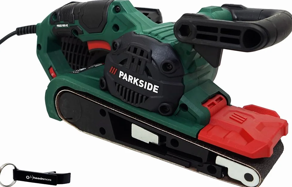 PARKSIDE® PBSD 900 Levigatrice a nastro + Portachiavi HEADNMORE®