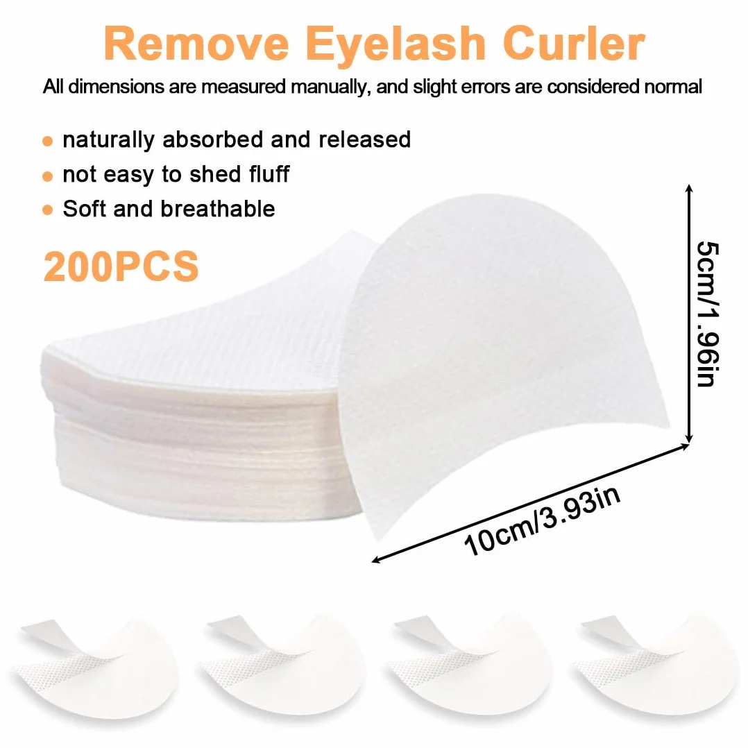 200 pezzi Patch occhi per extension ciglia, Scotch per trucco occhi, Patch adesivi per ombretto, Protezione per ombretto, Prevenzione della tinta e dei residui delle extension ciglia