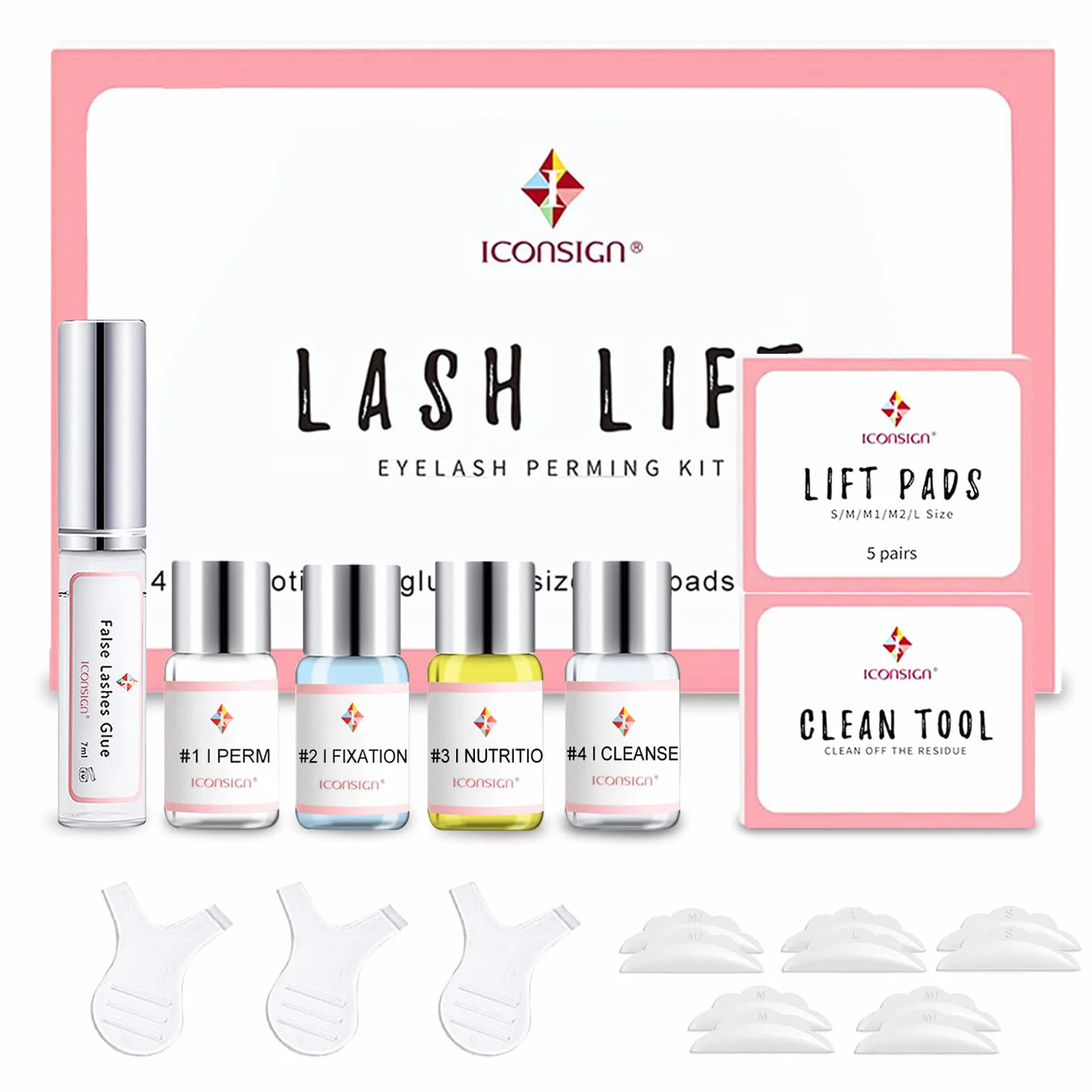 Bestauty 2024 Kit Laminazione Ciglia,Laminazione Ciglia Lit Completo,Lash Lift Kit, Laminazione Sopracciglia,Kit Professionale Semipermanente Per Ciglia Arricciate,Adatto Per Uso Domestico e in Salone