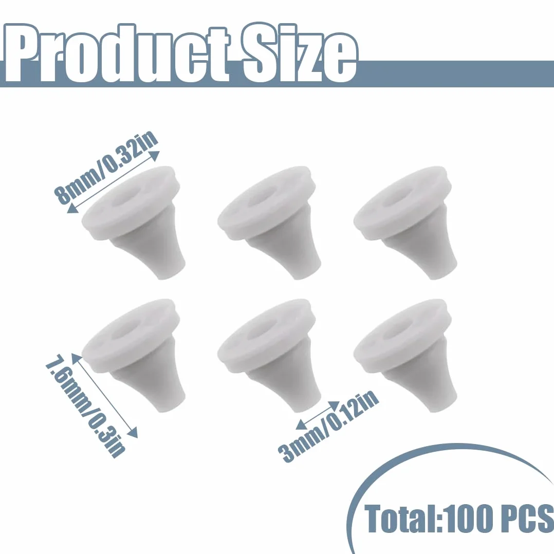 Ugelli doccia in silicone 100 pezzi, ricambio universale per soffioni doccia