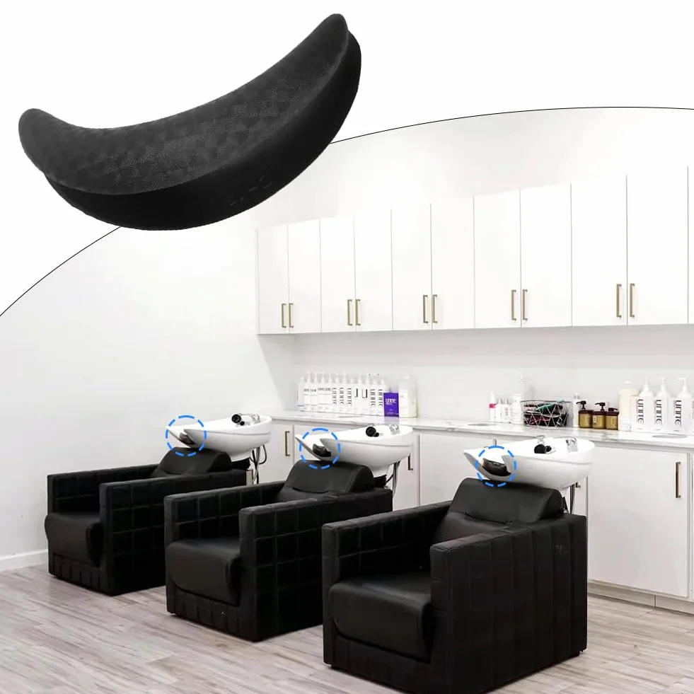 Scaldacollo per Lavatesta, Cuscino per Lavabo Parrucchiere, Poggiatesta Shampoo, Poggia Collo in Silicone Antiscivolo, Salon Testa Protezione Poggiatesta Strumento Lavaggio Dei Capelli Uso Domestico