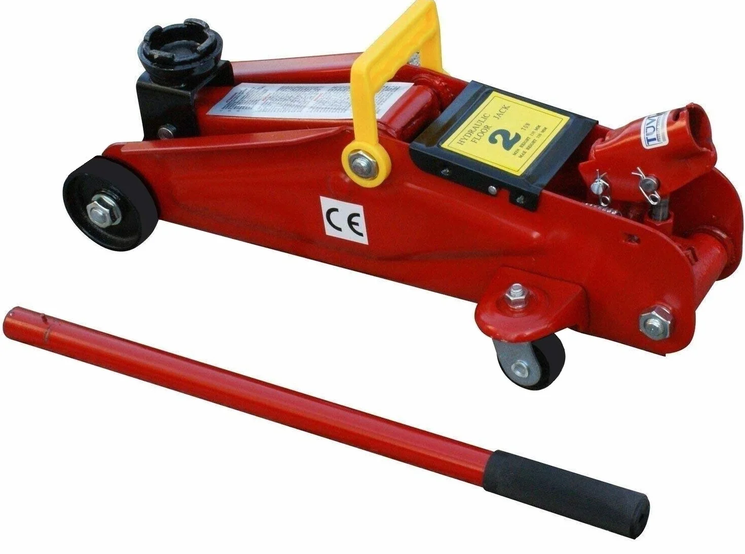 Martinetto idraulico a carrello 2T 2000Kg alzata 320 mm Cric Sollevatore