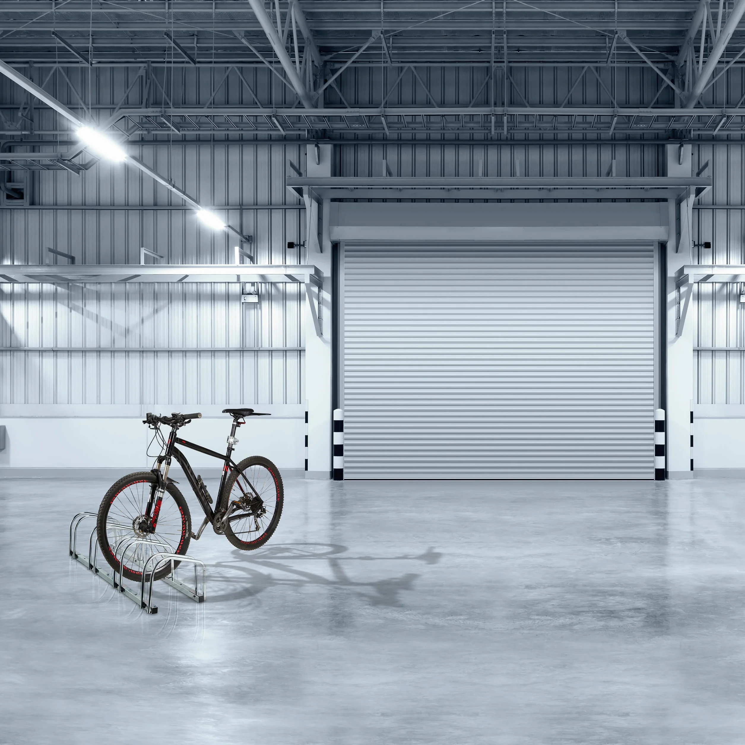 Relaxdays Portabici da Terra, Supporto per 4 Biciclette, Metallo, Argentato