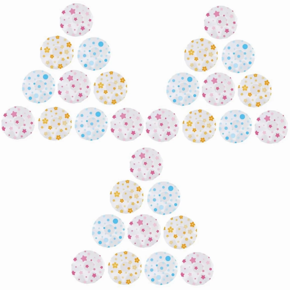 Angoily 30pezzi Cuffie Da Impermeabili Per Donna Da Resistente Regolabili e Riutilizzabili Per Bagno Spa e Cucina Stile Casual Assortito