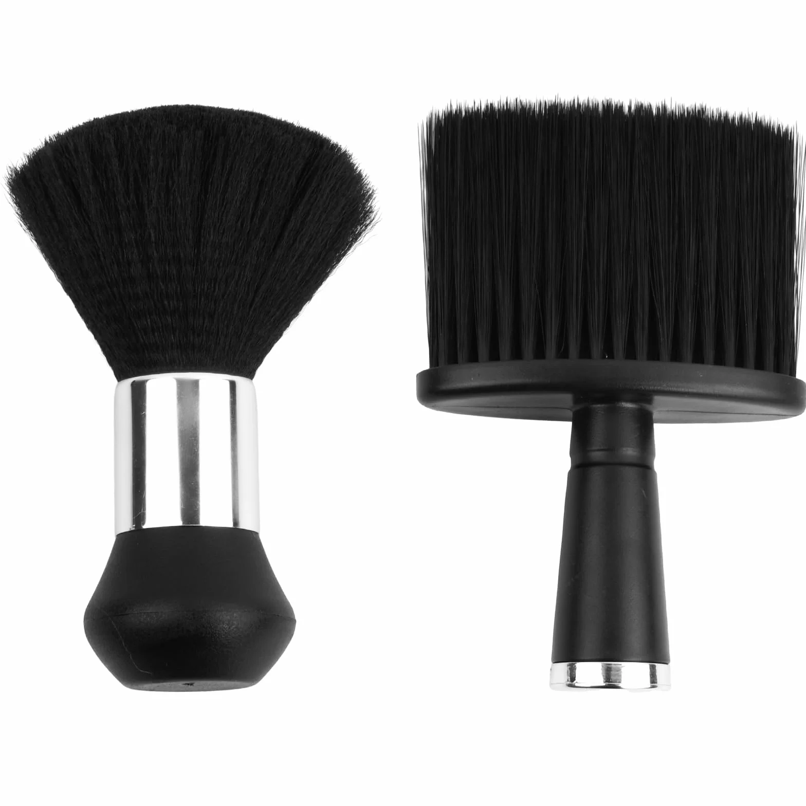 2 Pezzi Barbiere Collo Spazzola, Nero Spazzola per Spolverare Il Collo Pennello Parrucchiere Pennello Pulizia per Togliere I Residui di Capelli, Pennello da Barbiere per Parrucchieri, Salone