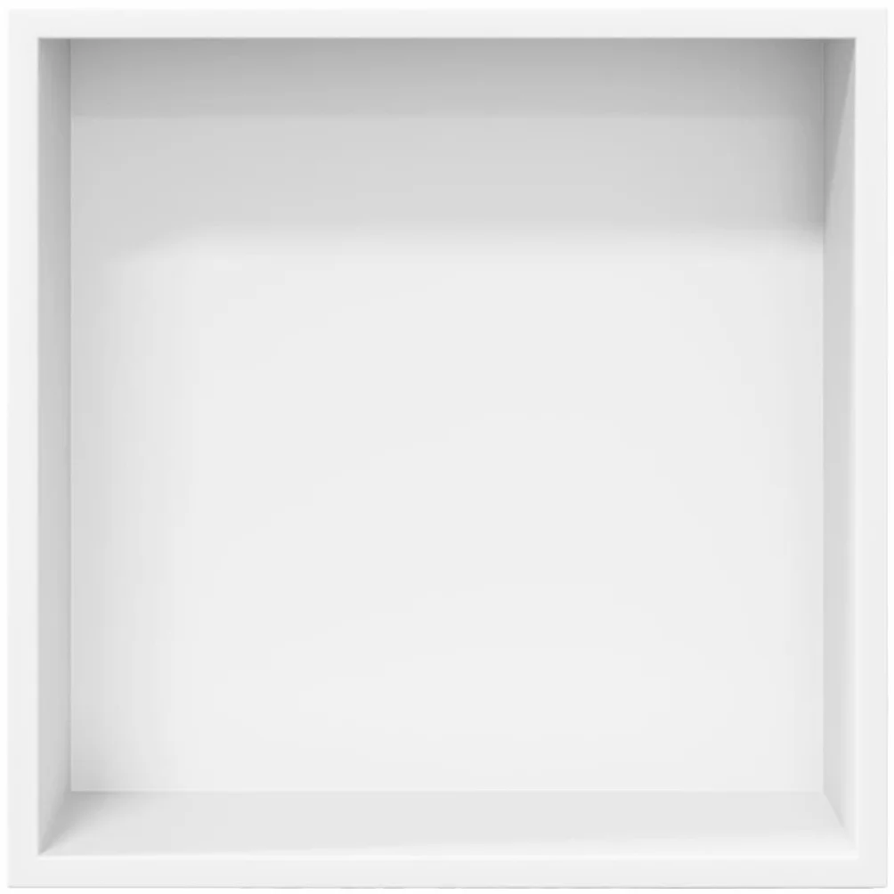 Nicchia per Doccia Bianco Opaco 32x32x9cm Acciaio Inox