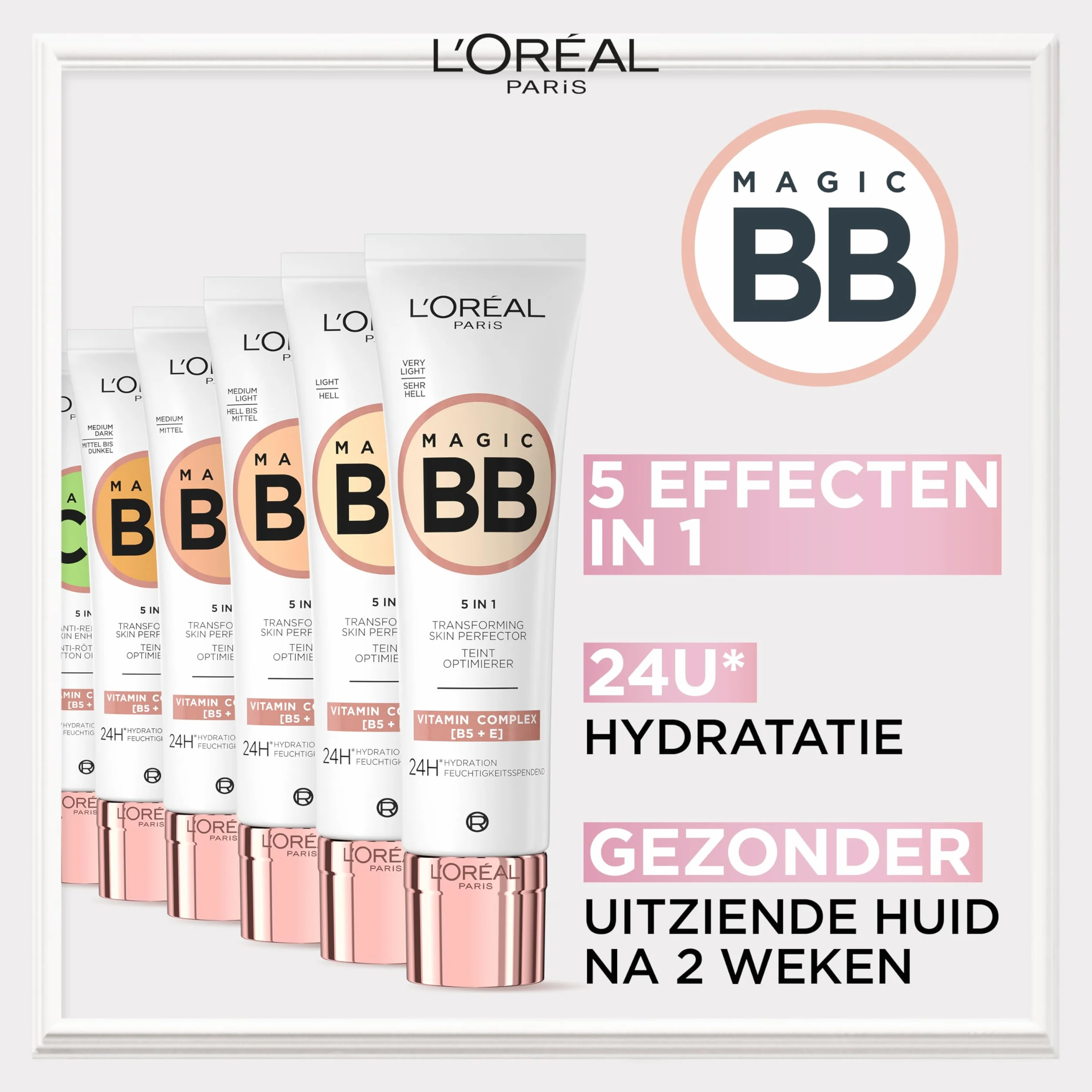L'Oréal Paris BB C'est Magic Hell to Medium, Blemish Balm Cream (BB Cream) per una carnagione dall'aspetto naturale, idratante, 30ml