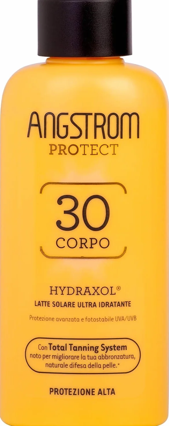 ANGSTROM Protect Latte Solare Corpo SPF 30, Azione Idratante e Duratura, Indicata per Pelli Sensibili, 200 ml