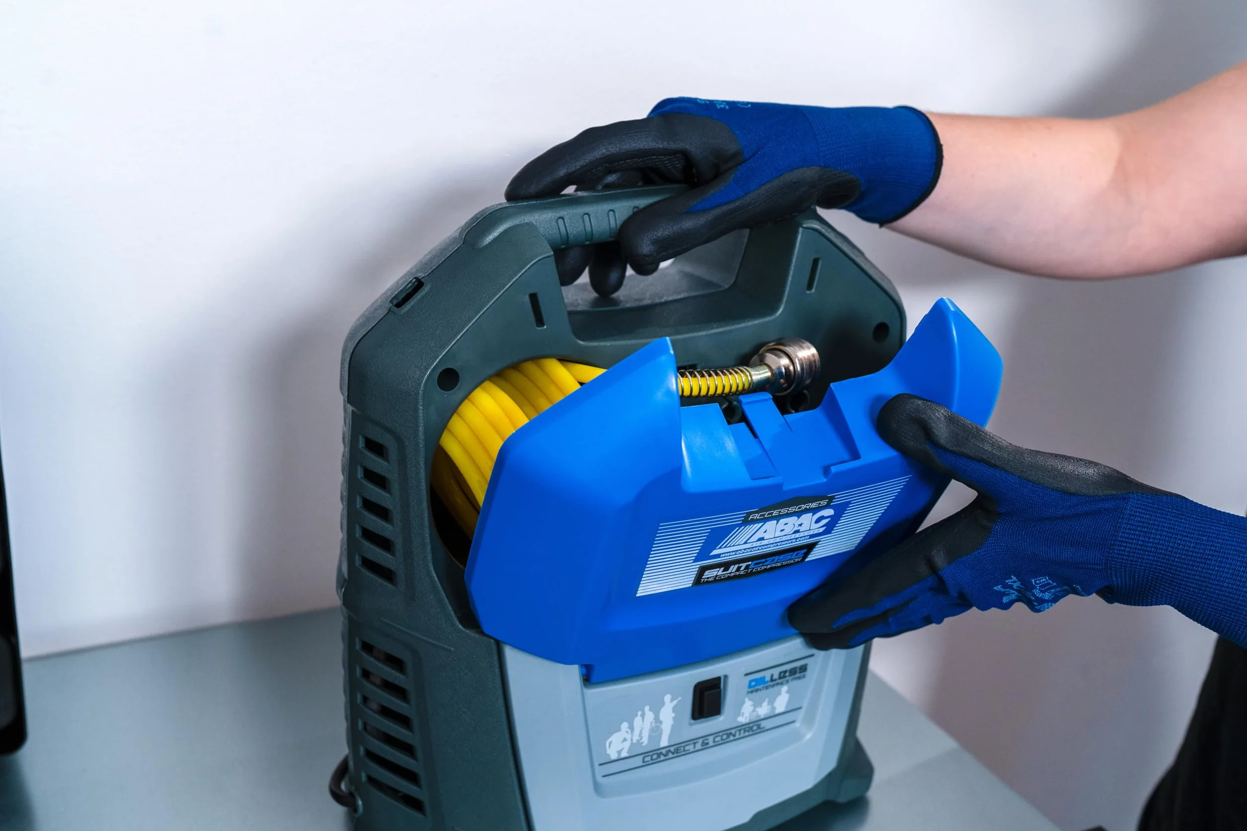 ABAC Compressore d'Aria Portatile 8 Bar 1.5 CV Oil-Free