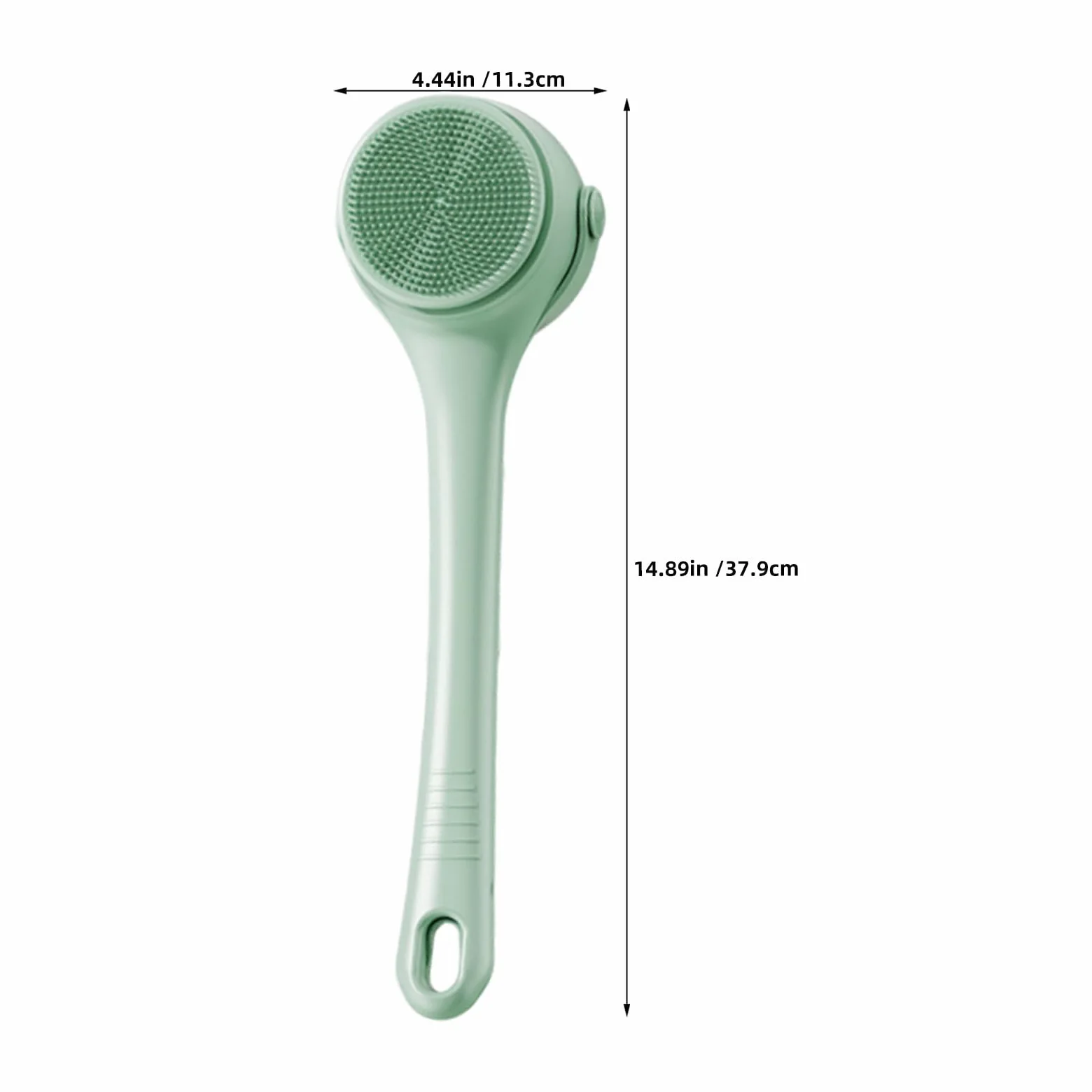 Spazzola elettrica per la schiena, impermeabile, ricaricabile, con | Spazzola esfoliante con manico lungo, 2 velocità, setole morbide per pelli sensibili, utilizzabile a secco o bagnato per una