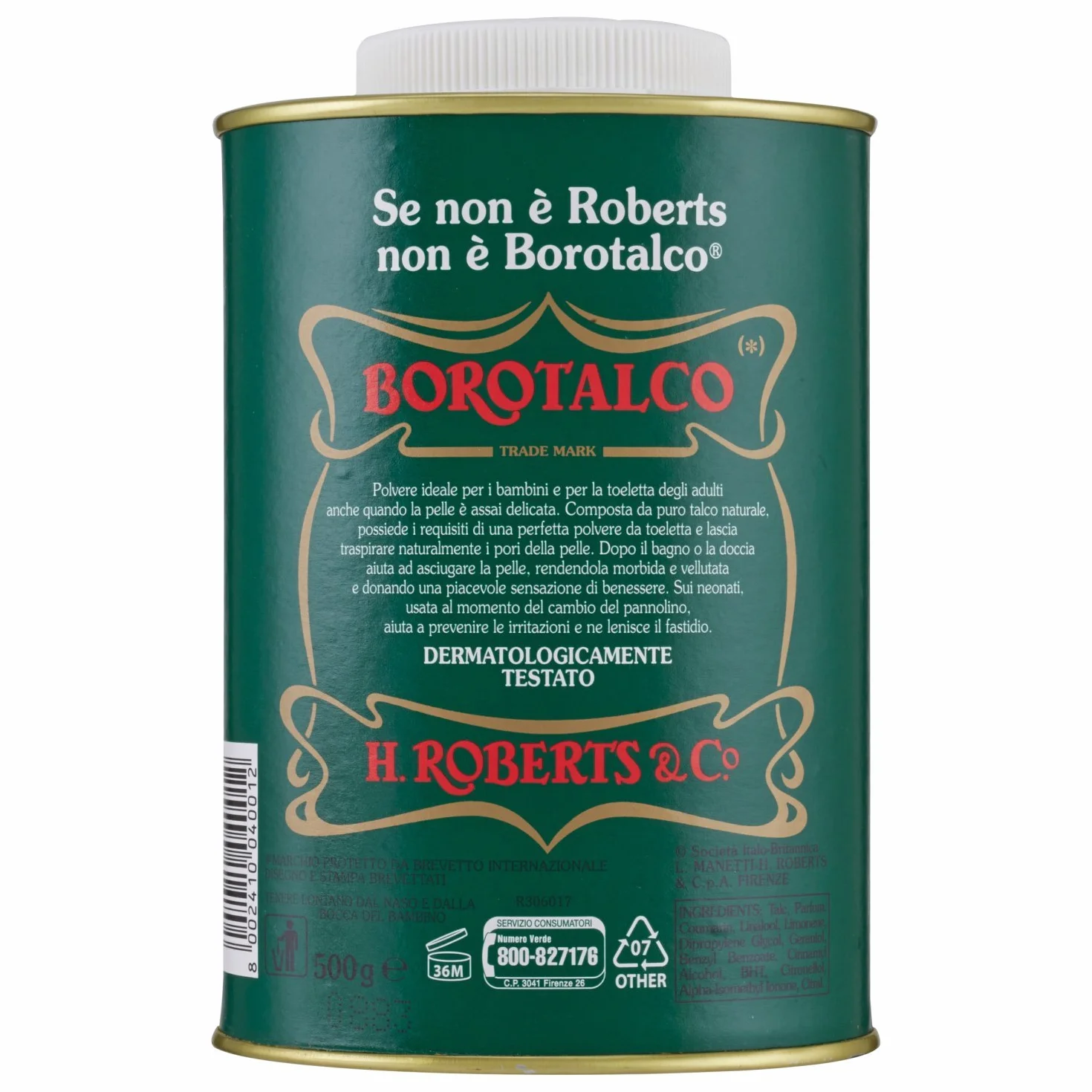 Borotalco Talco Barattolo - 500 gr