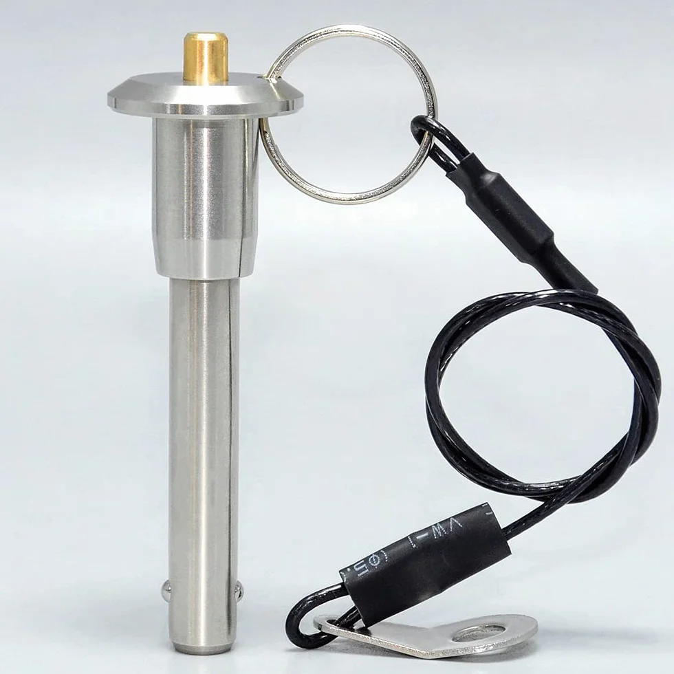 Perni autobloccanti a sfere acciaio inox M 8 mm L 15 mm bloccaggio sicurezza sgancio rapido