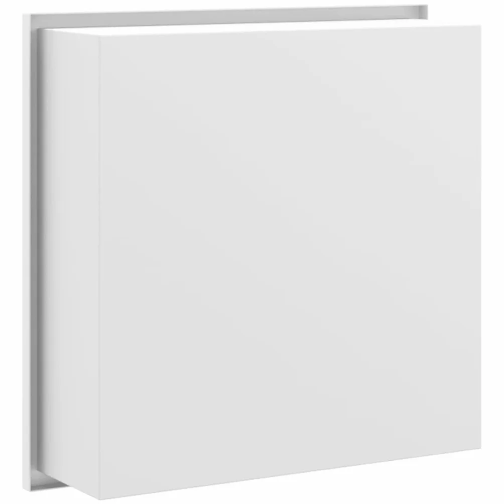 Nicchia per Doccia Bianco Opaco 32x32x9cm Acciaio Inox