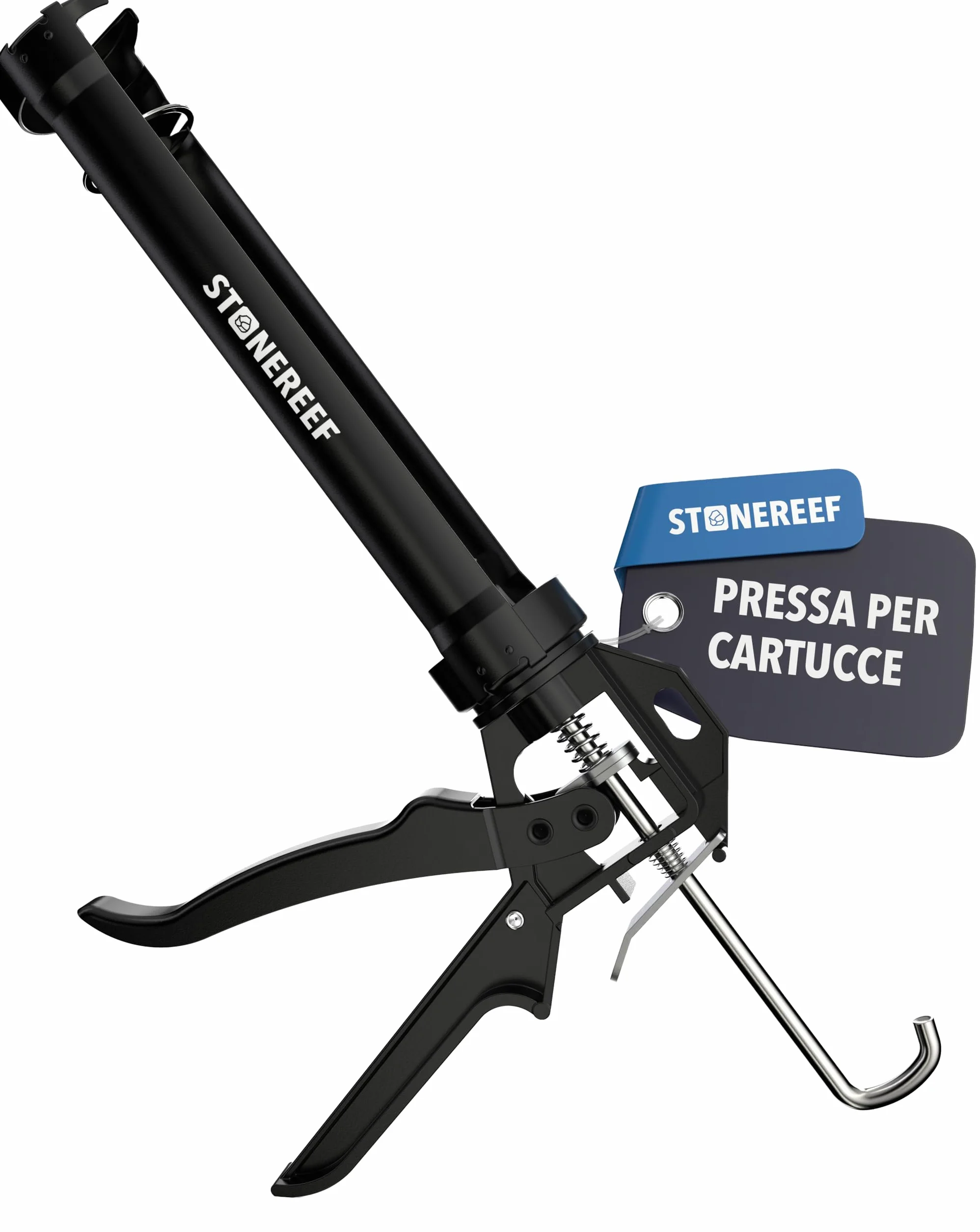 Pistola a cartuccia professionale 9" in metallo pressa per silicone