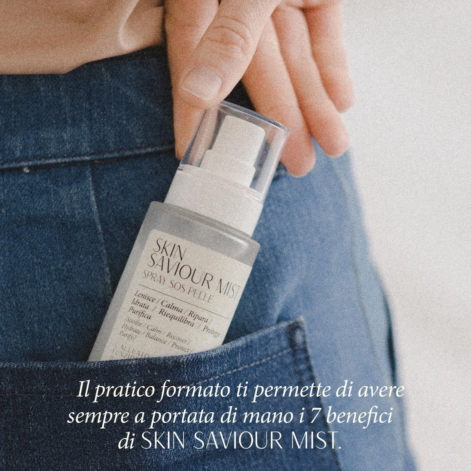 OMNIA Skin Saviour Mist Viso e Corpo Multiuso 7 in 1 Naturale con Acido Ipocloroso Spray Viso Lenitivo, Calmante, Riparatore, Idratante, Riequilibrante, Protettivo, Purificante, Anti acne