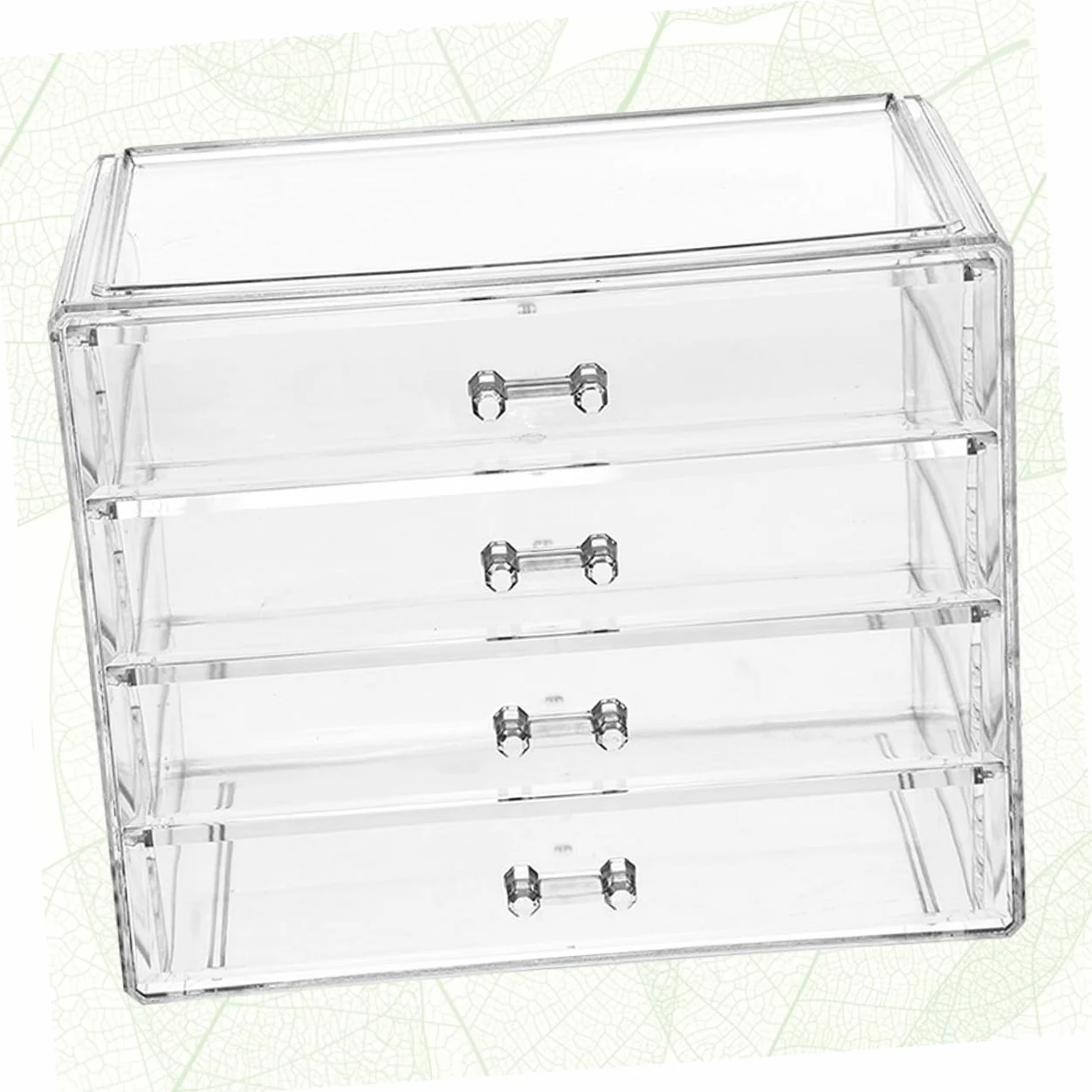 Organizer Cosmetico in Acrilico Trasparente a 4 Cassetti Grande | Uso Domestico, Design Pulito e Struttura Cassetti, Ampio Spazio per Accessori e Articoli di Bellezza