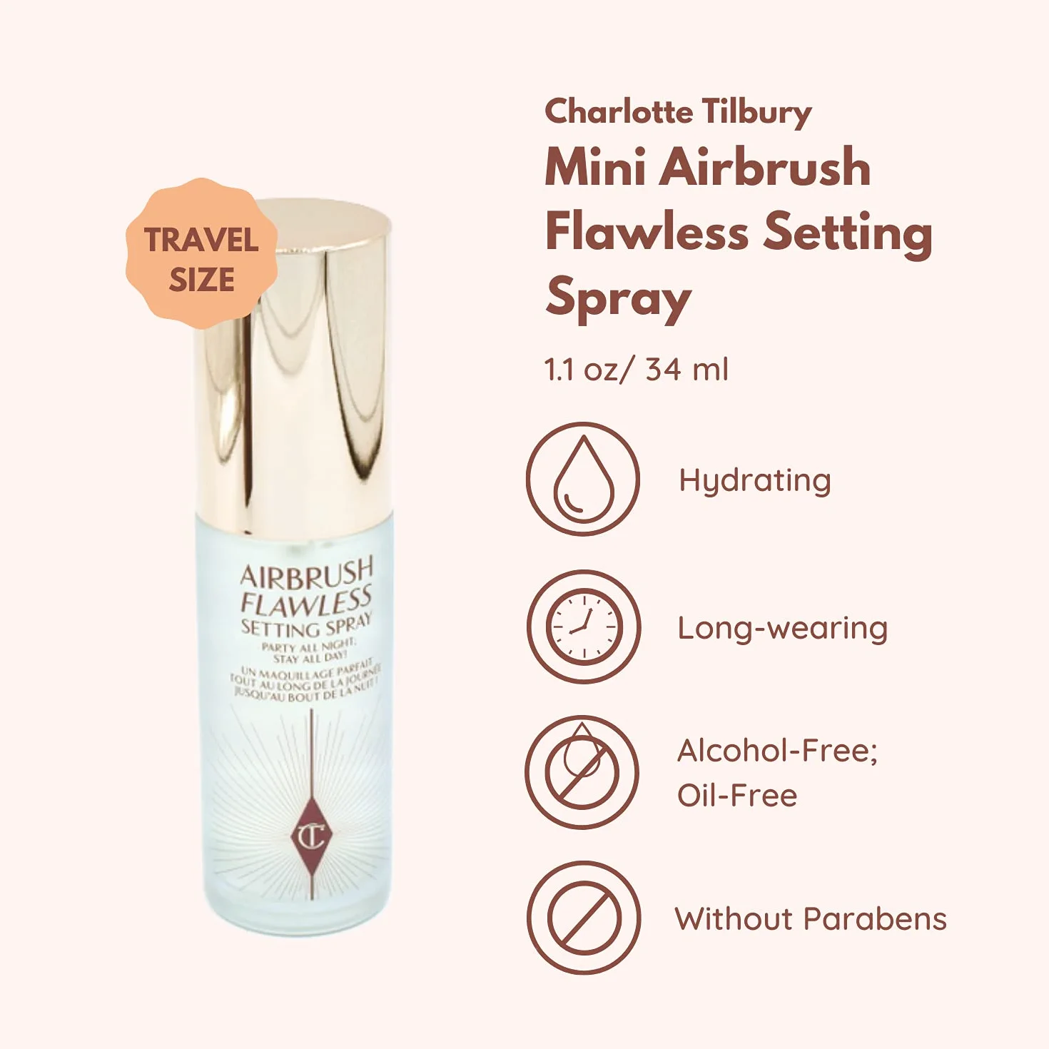 Charlotte Tilbury - Spray fissante per aerografo (34 ml)