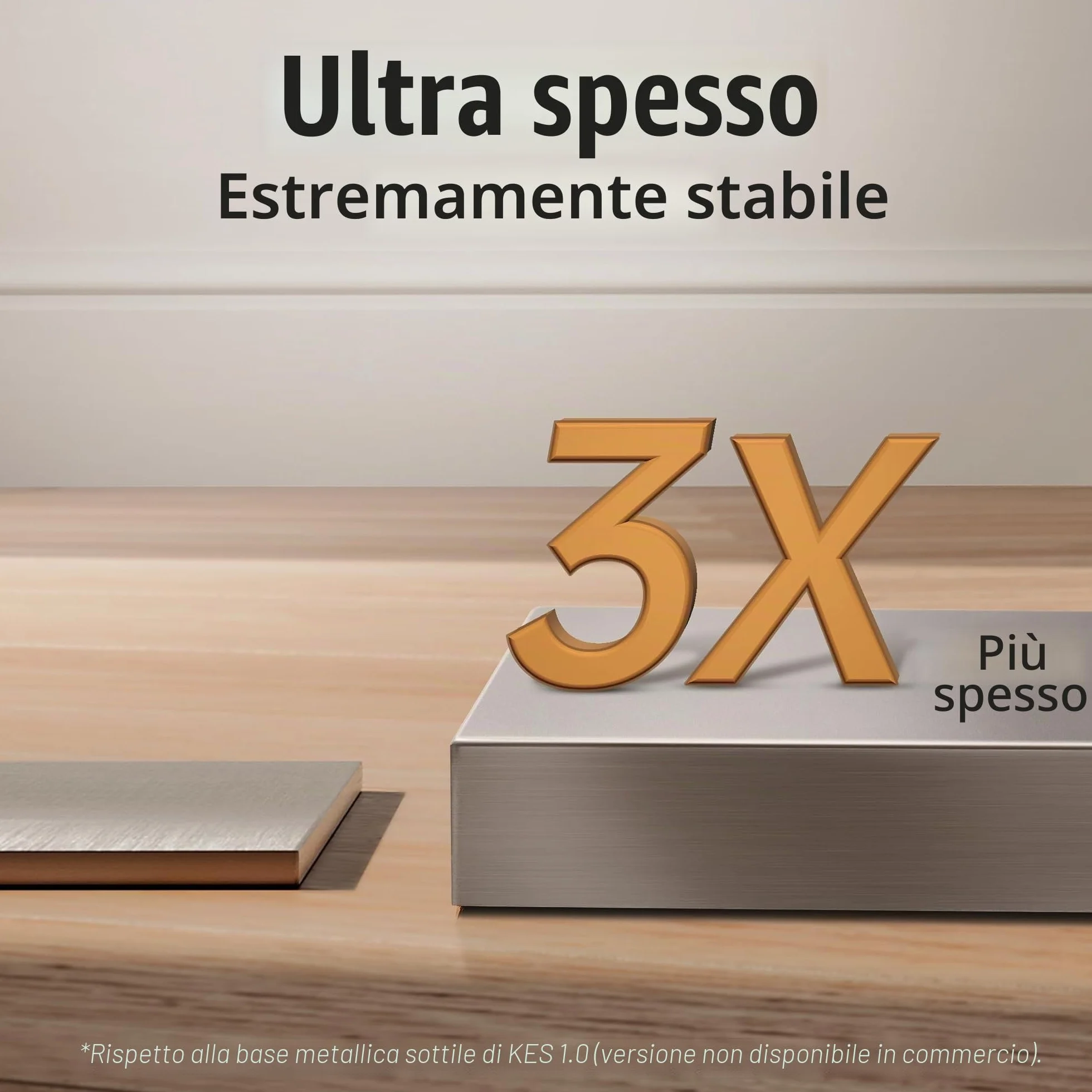 KES Porta Asciugamani da Terra Doppio Acciaio Inossidabile 18/8 Bagno