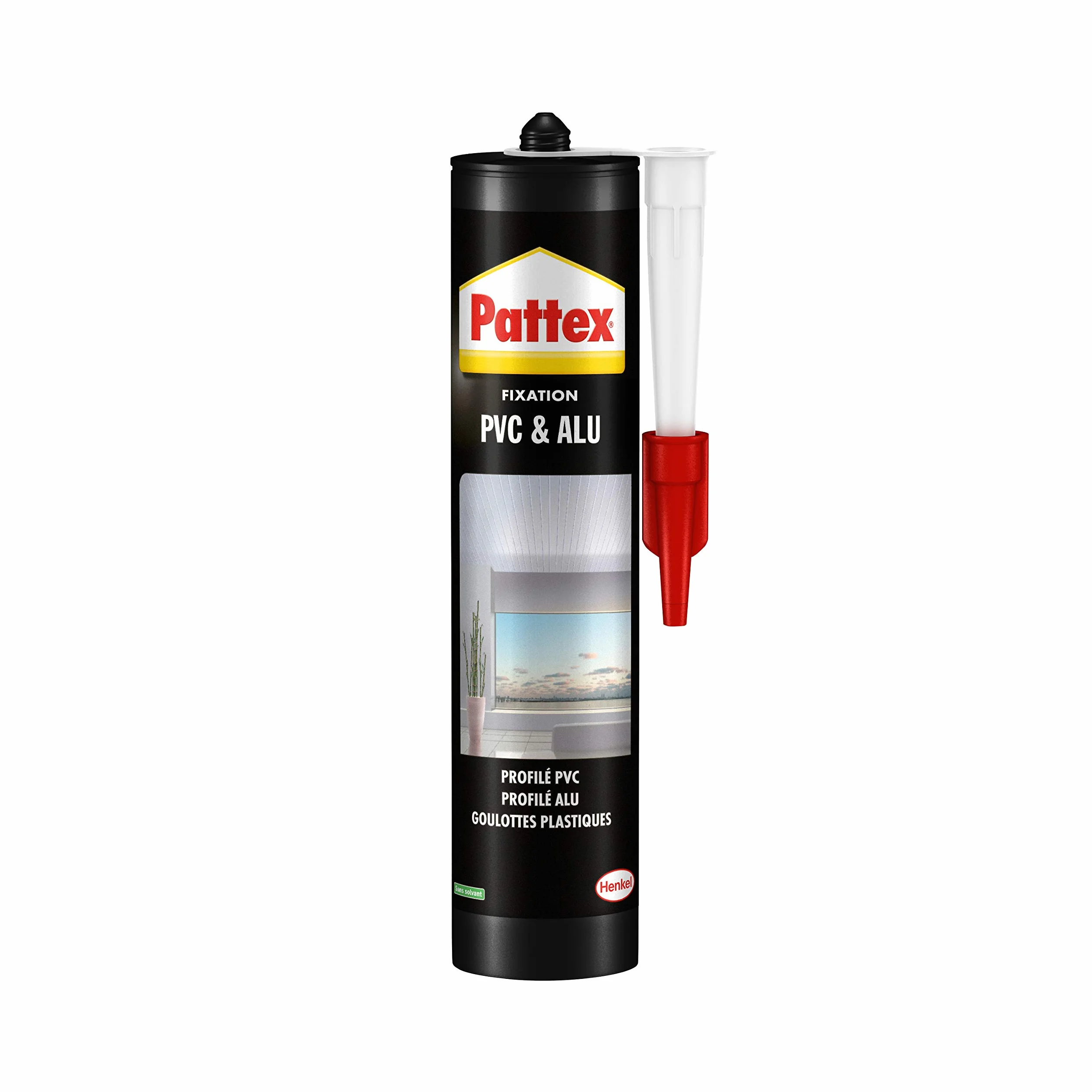 Pattex Colla di fissaggio per alluminio e PVC Bianco
