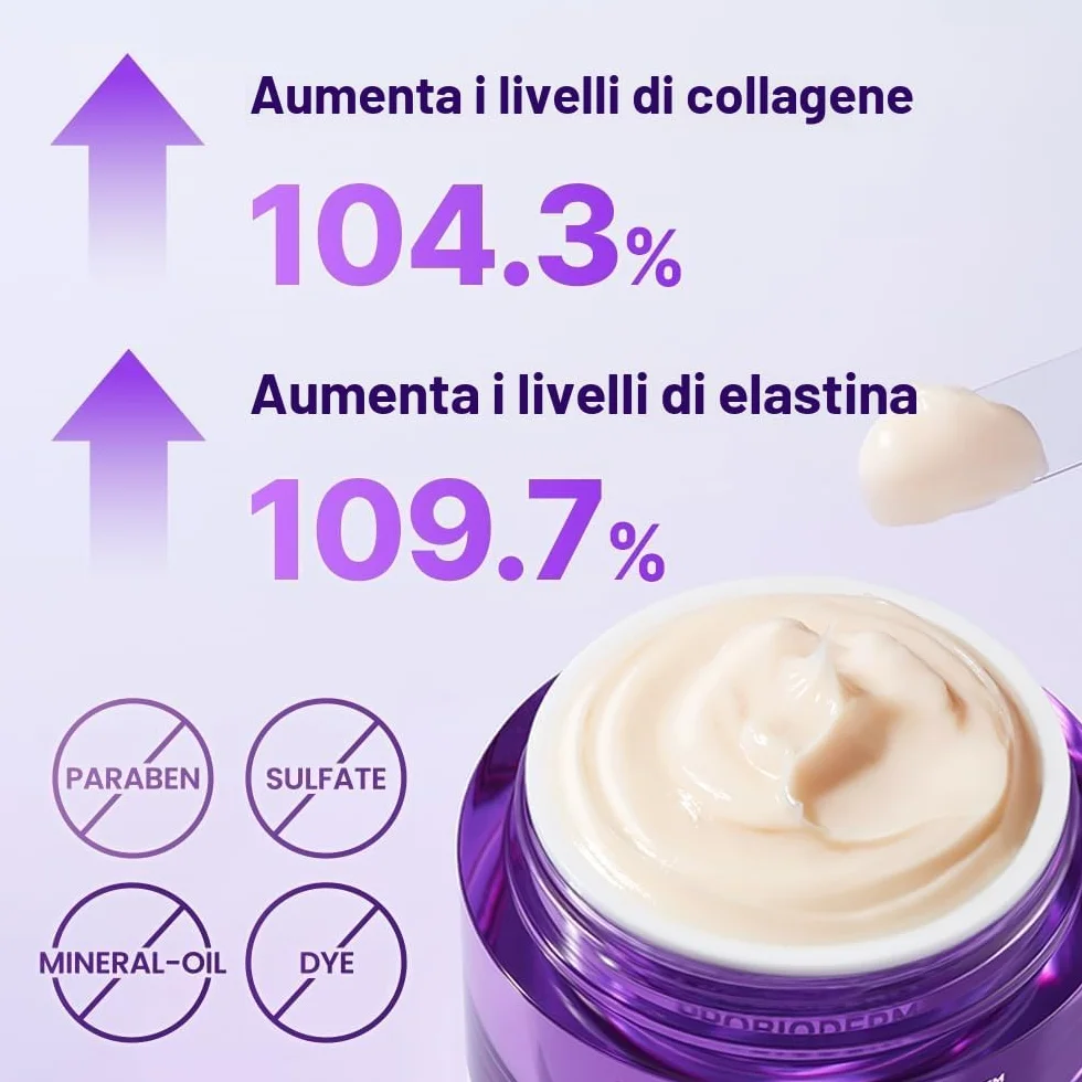 BIOHEAL BOH Probioderm 3D Lifting Cream, Crema Viso Anti-Età Avanzata Coreana Con Probiotici, Idratante Notte Con Complesso Di 17 Peptidi E Probioderm Brevettato, 50 Ml (Confezione Da 1)